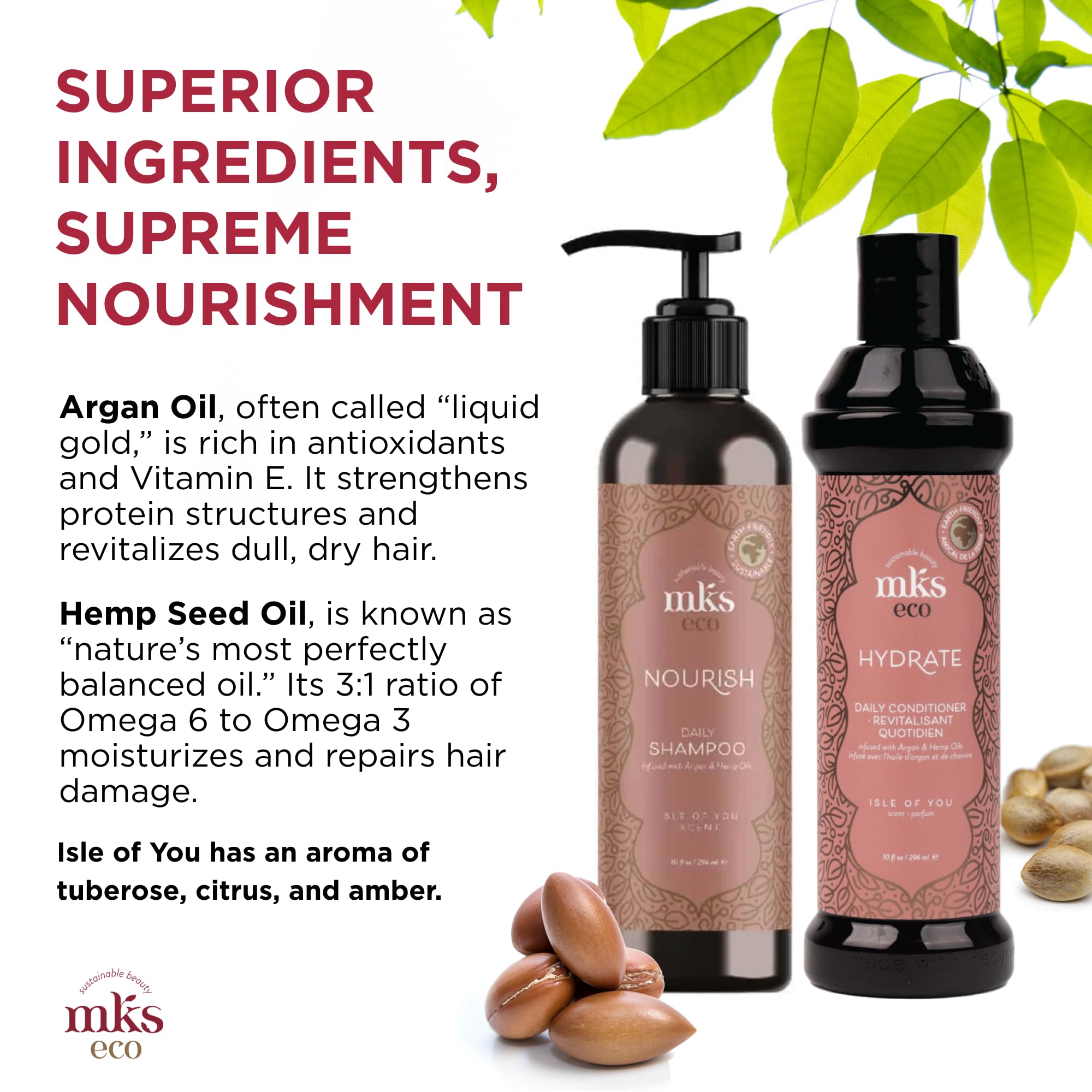 Foto 3 | Set De Champú Y Acondicionador Earthly Body Mks Eco Isle Of You - Venta Internacional.