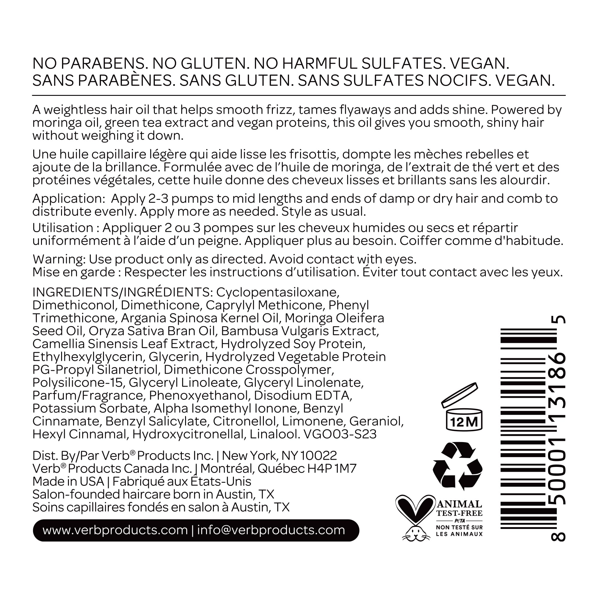 Foto 6 pulgar | Aceite Capilar Verb Ghost Oil Vegan 17 Ml Que Promueve El Cabello Brillante - Venta Internacional.
