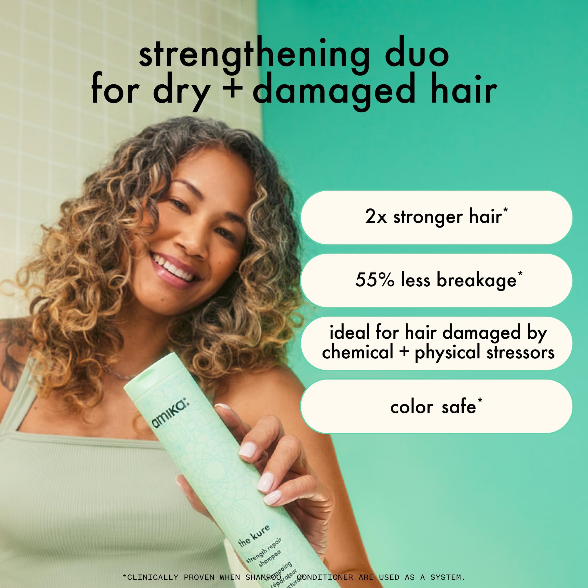 Foto 6 pulgar | Set Para El Cuidado Del Cabello Amika Mane Menders Strength Repair  Tamaño Completo - Venta Internacional.