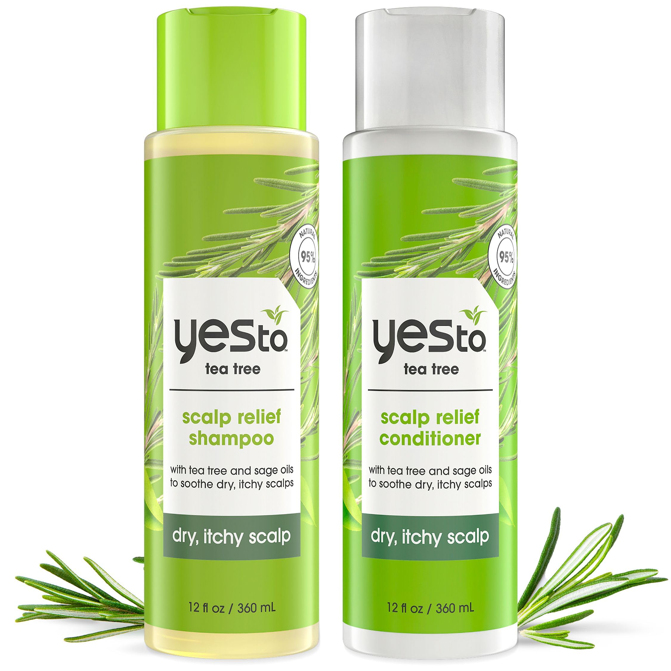 Champú Y Acondicionador Yes To Tea Tree & Sage Oil 355 Ml - Venta Internacional.