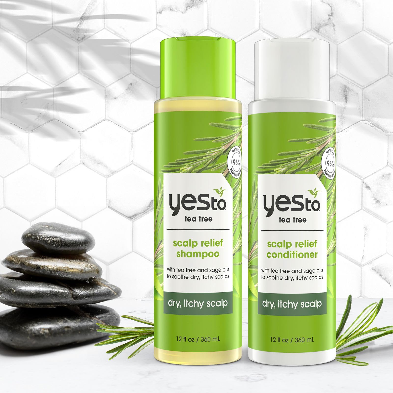 Foto 6 pulgar | Champú Y Acondicionador Yes To Tea Tree & Sage Oil 355 Ml - Venta Internacional.