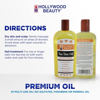 Foto 3 | Aceite de Árbol Hollywood Beauty 473 ml - Venta Internacional