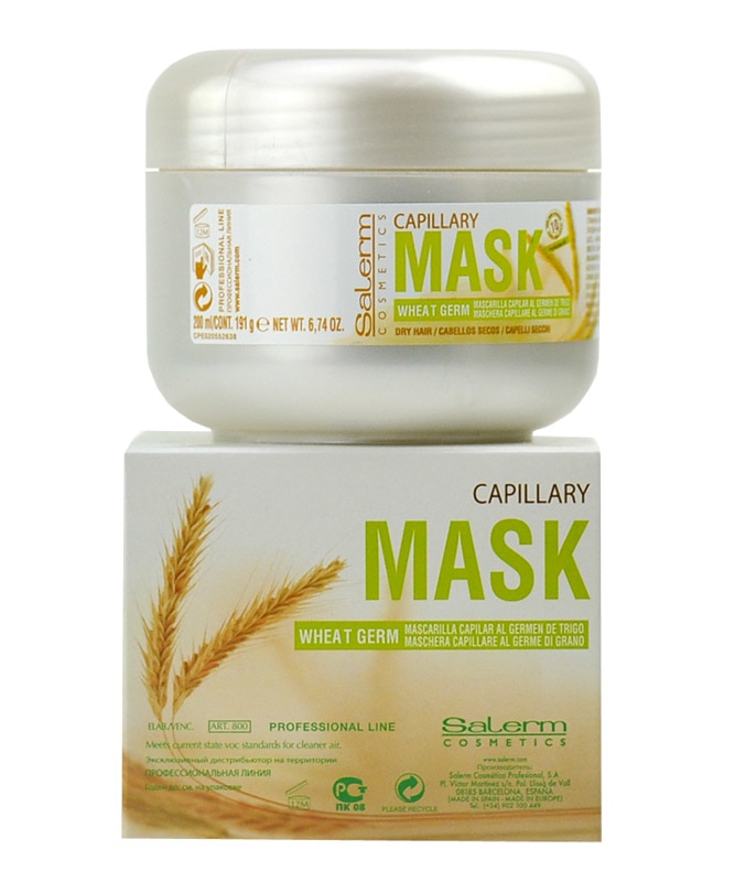 Foto 2 pulgar | Mascarilla Capilar Salerm De Germen De Trigo Para Cabello Seco 200 Ml - Venta Internacional.