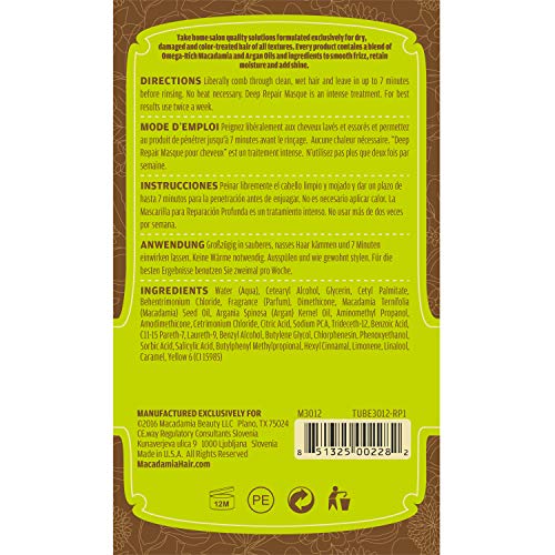 Foto 6 pulgar | Mascarilla Reparadora Profunda Con Aceite Natural De Macadam - Venta Internacional.