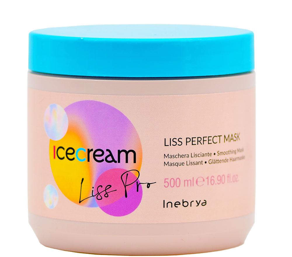 Foto 2 pulgar | Mascarilla Inebya Inebrya Ice Cream Liss-pro Perfect 500ml - Venta Internacional.