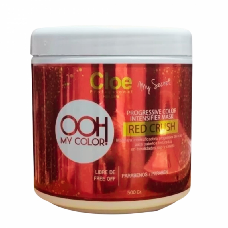 Foto 2 pulgar | Mascarilla Intensificadora De Color Cloe Ooh My Color Red Crush 500 Ml - Venta Internacional.