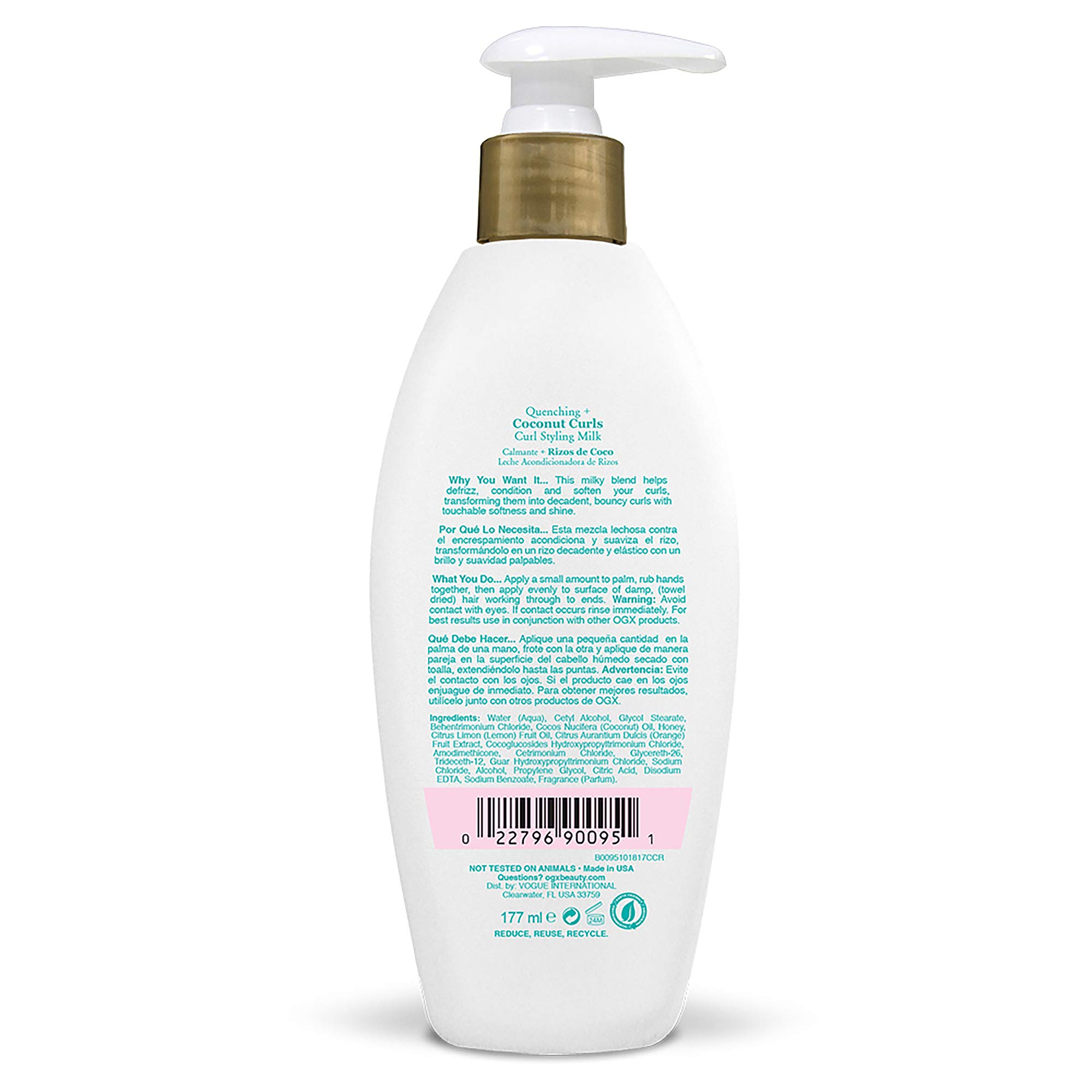 Foto 3 pulgar | Tratamiento Capilar Ogx Quenching Coconut Curls 180 Ml - Venta Internacional