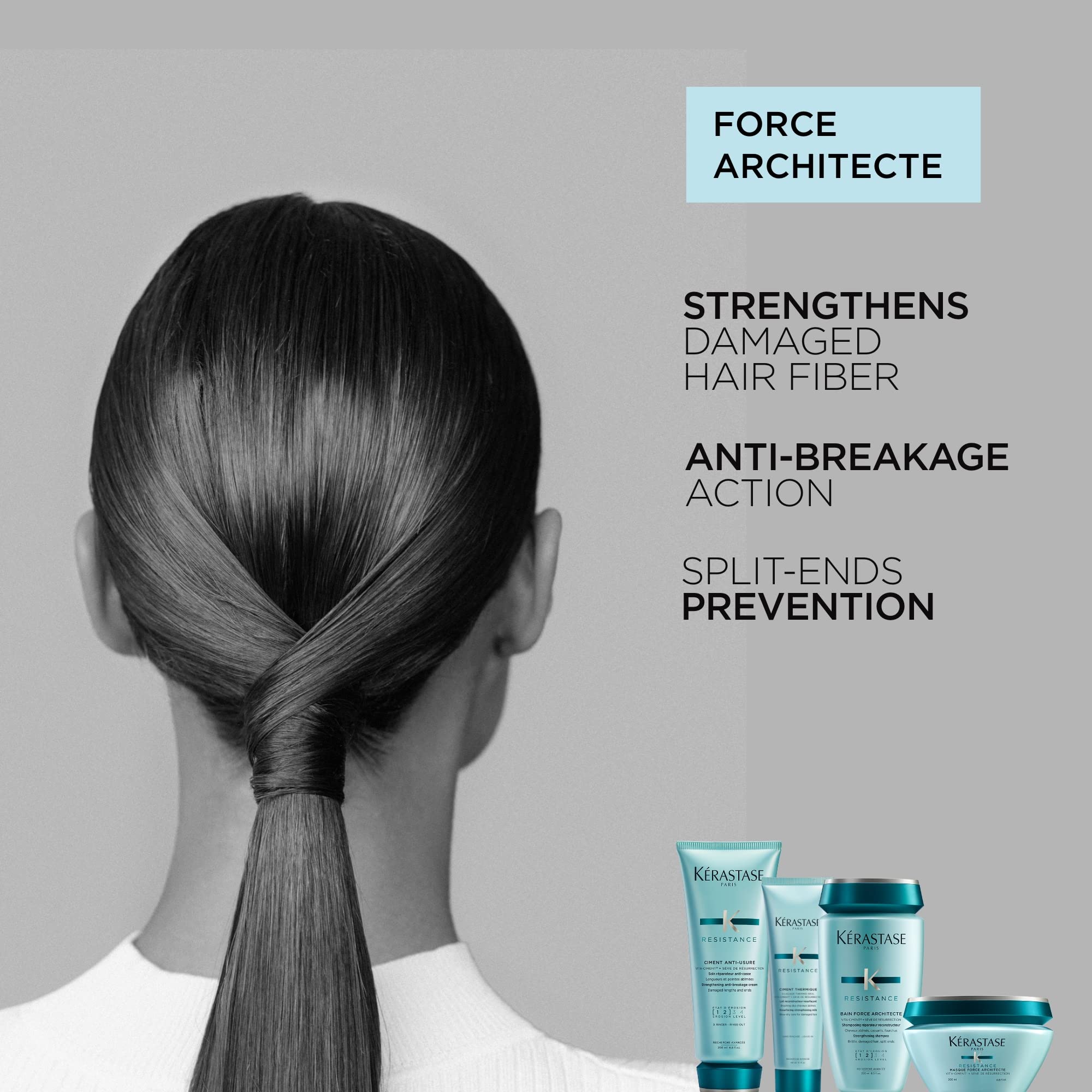 Foto 5 pulgar | Mascarilla Capilar Kerastase Resistance Force Architecte 200 Ml - Venta Internacional