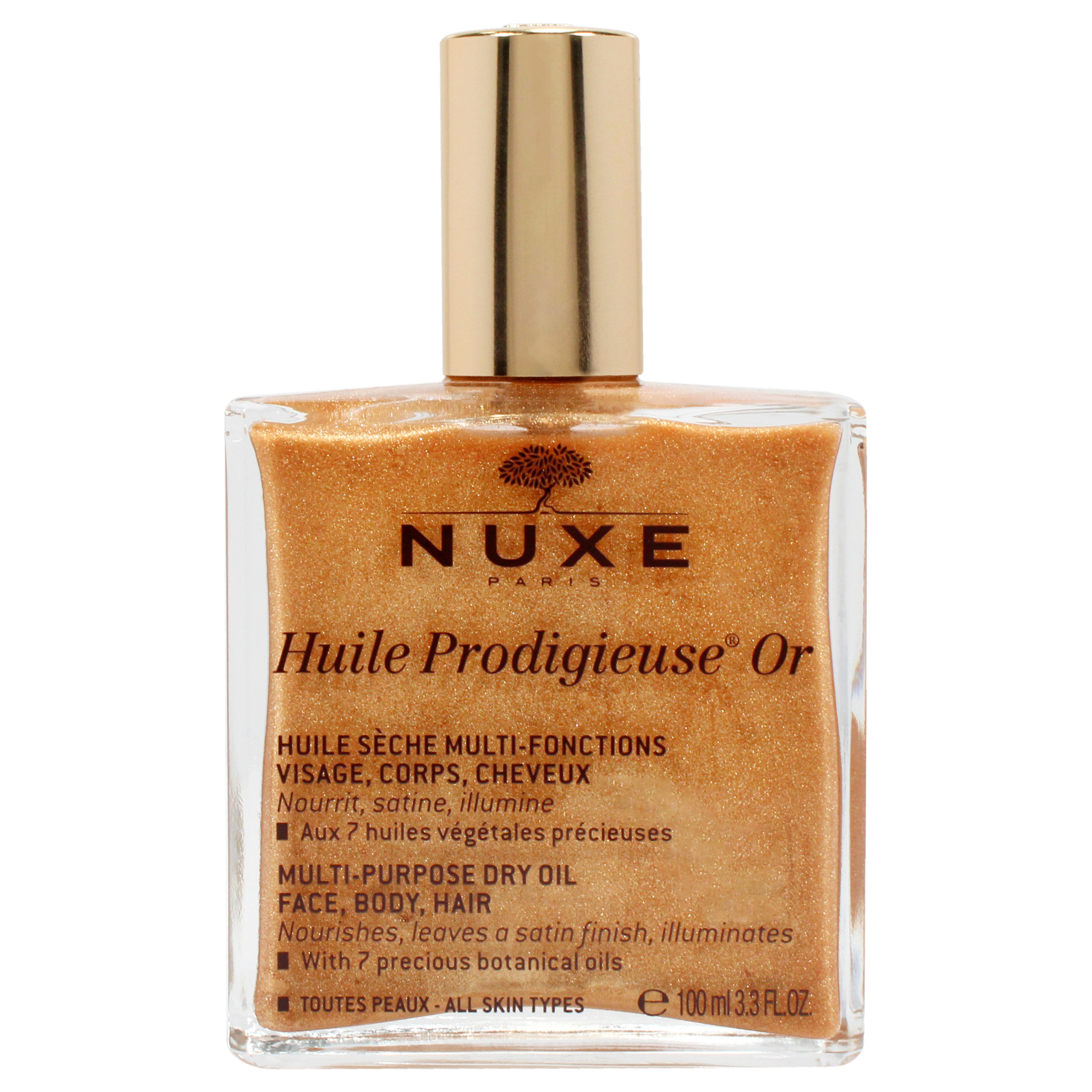 Foto 2 pulgar | Aceite Seco Nuxe Huile Prodigieuse Or Multiusos Golden Shimm - Venta Internacional