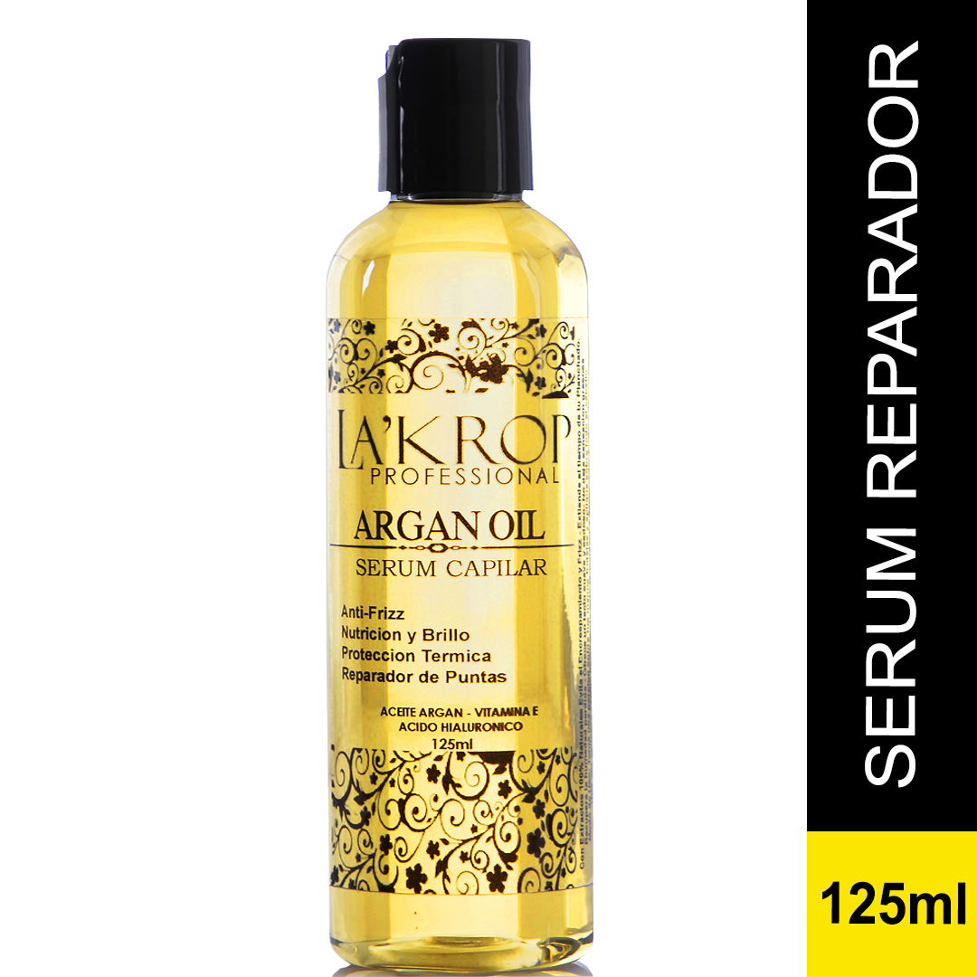 Foto 2 pulgar | Serum Capilar Lakrop Argan Oil / Anti Frizz Termoprotector Aceite Capilar 125ml 4.3 Fl Oz