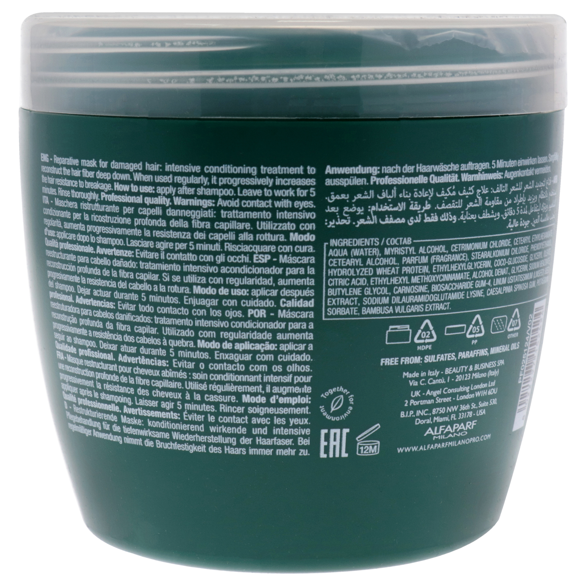 Foto 3 pulgar | Mascarilla Capilar Alfaparf Milano Semi Di Lino Unisex 500ml - Venta Internacional