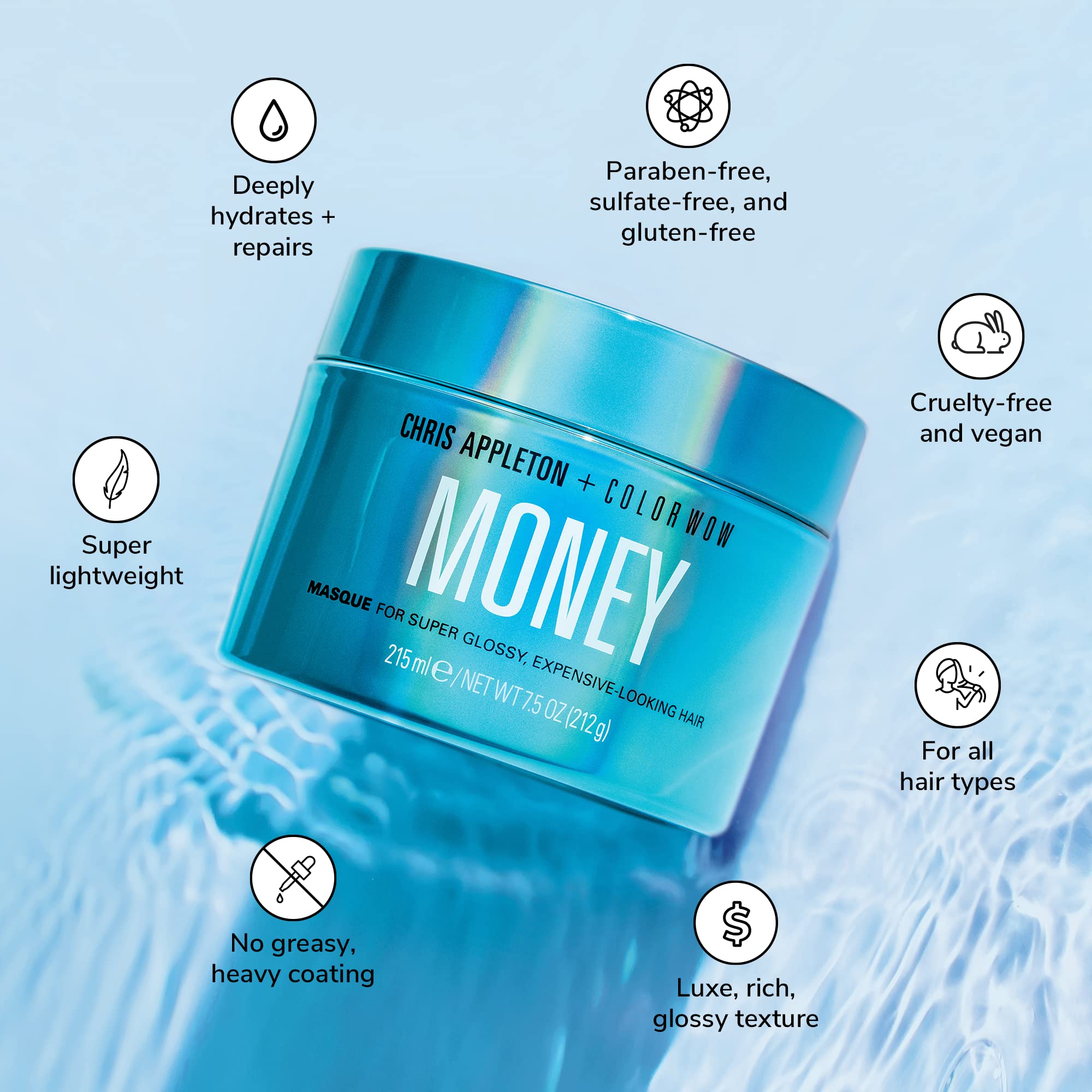 Foto 2 | Tratamiento Acondicionador Color Wow Money Masque Vegan - Venta Internacional