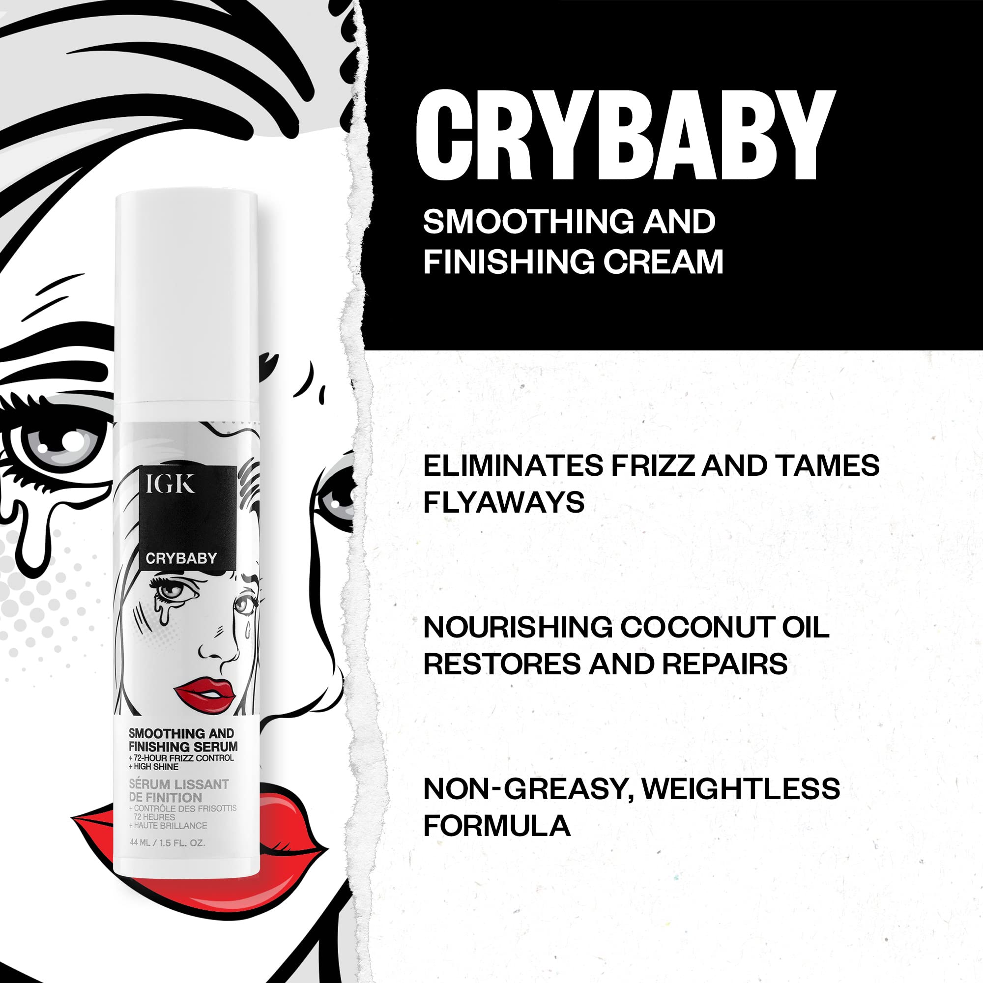 Foto 5 | Sérum Suavizante Antiencrespamiento Igk Crybaby 44 ml/ 1.5 Fl. oz - Venta Internacional