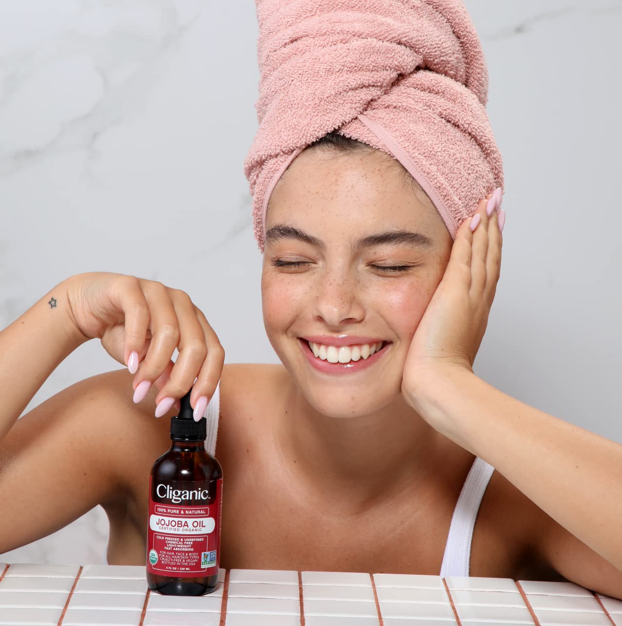 Foto 4 pulgar | Aceite De Jojoba Cliganic 100% Orgánico Puro, 120 Ml, Para Rostro Y Cabello - Venta Internacional.