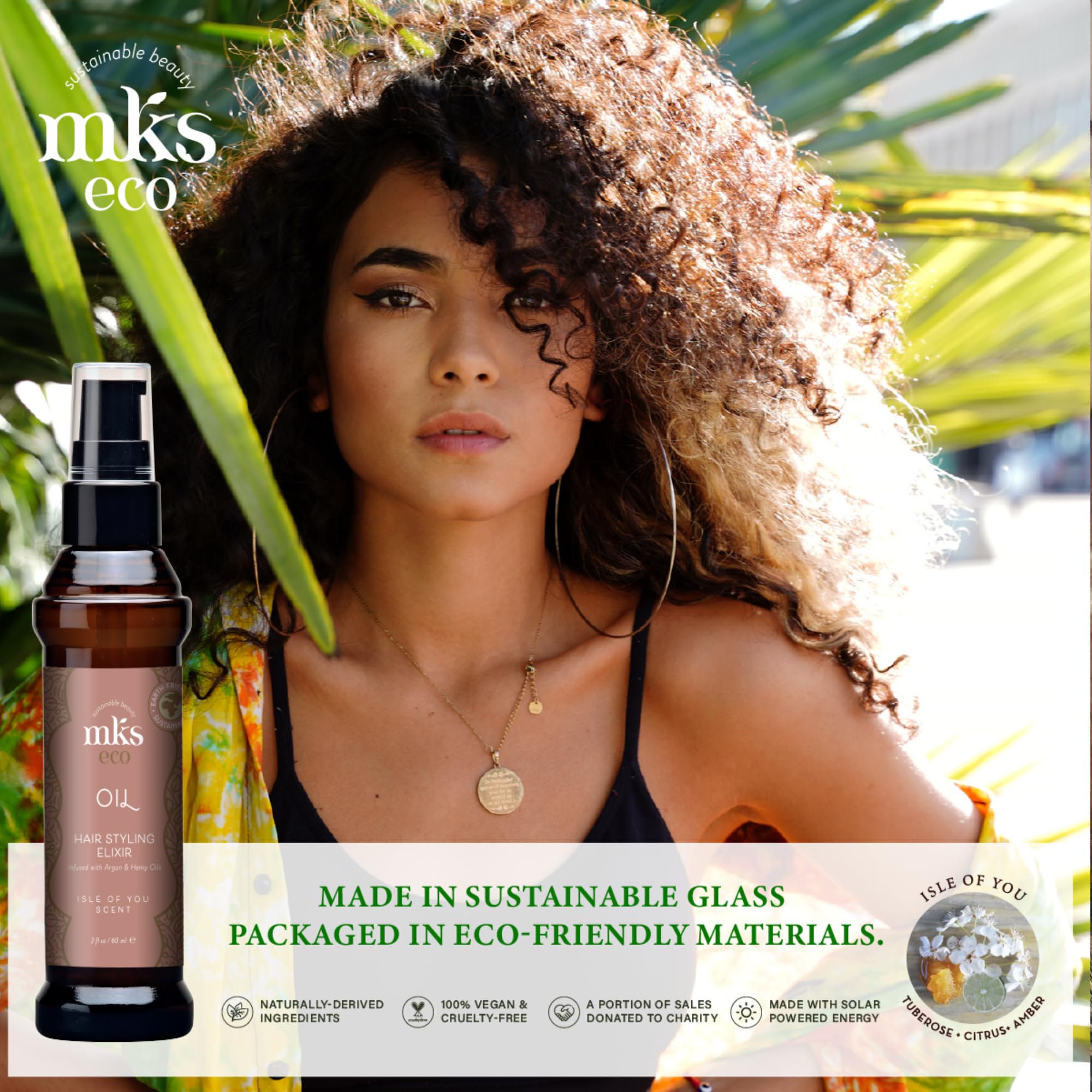 Foto 6 pulgar | Peinado Elixir Earthly Body Mks Eco Oil Isle Of You - Venta Internacional.