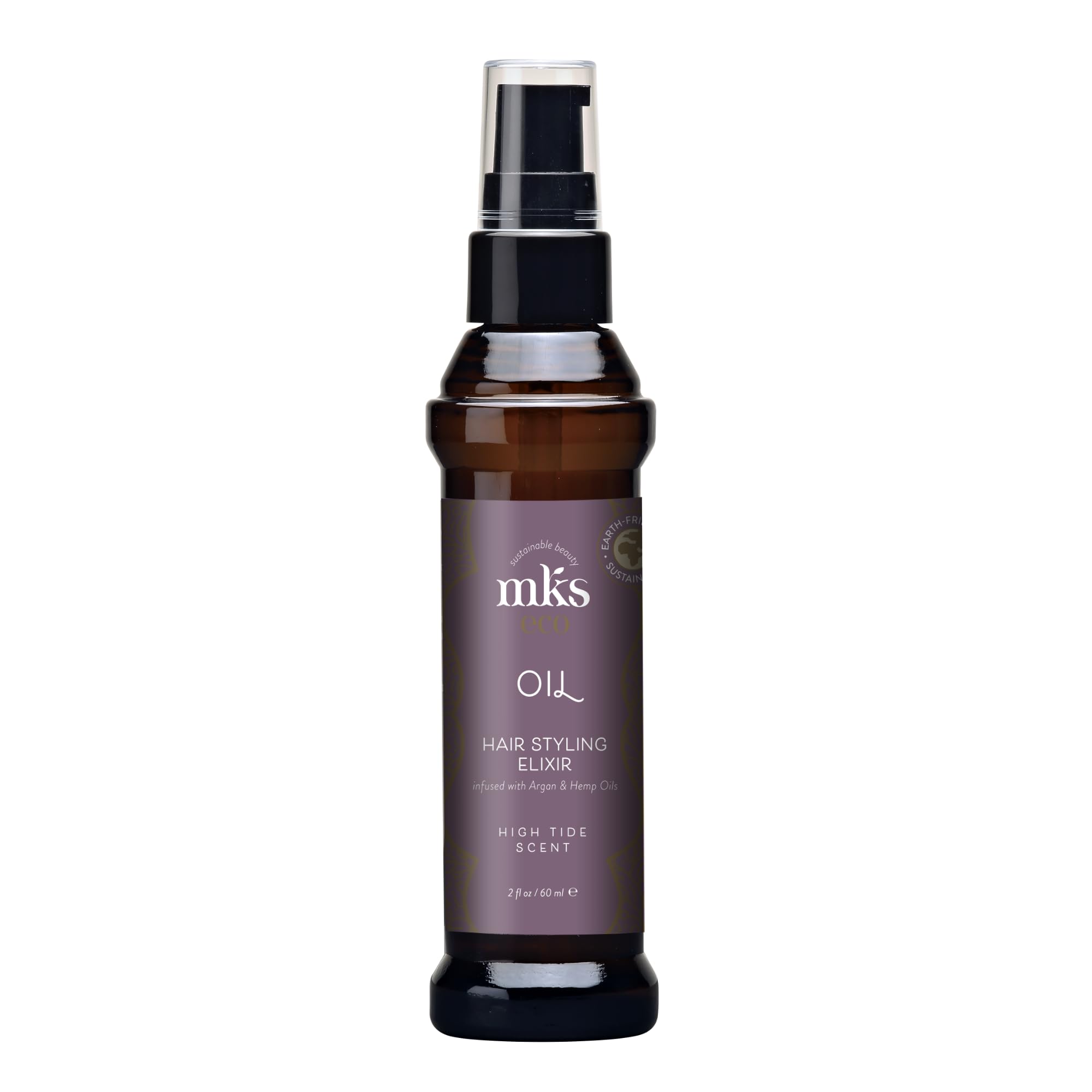 Elixir Earthly Body Mks Eco Oil Para Peinar El Cabello, 60 Ml, Vegano - Venta Internacional.