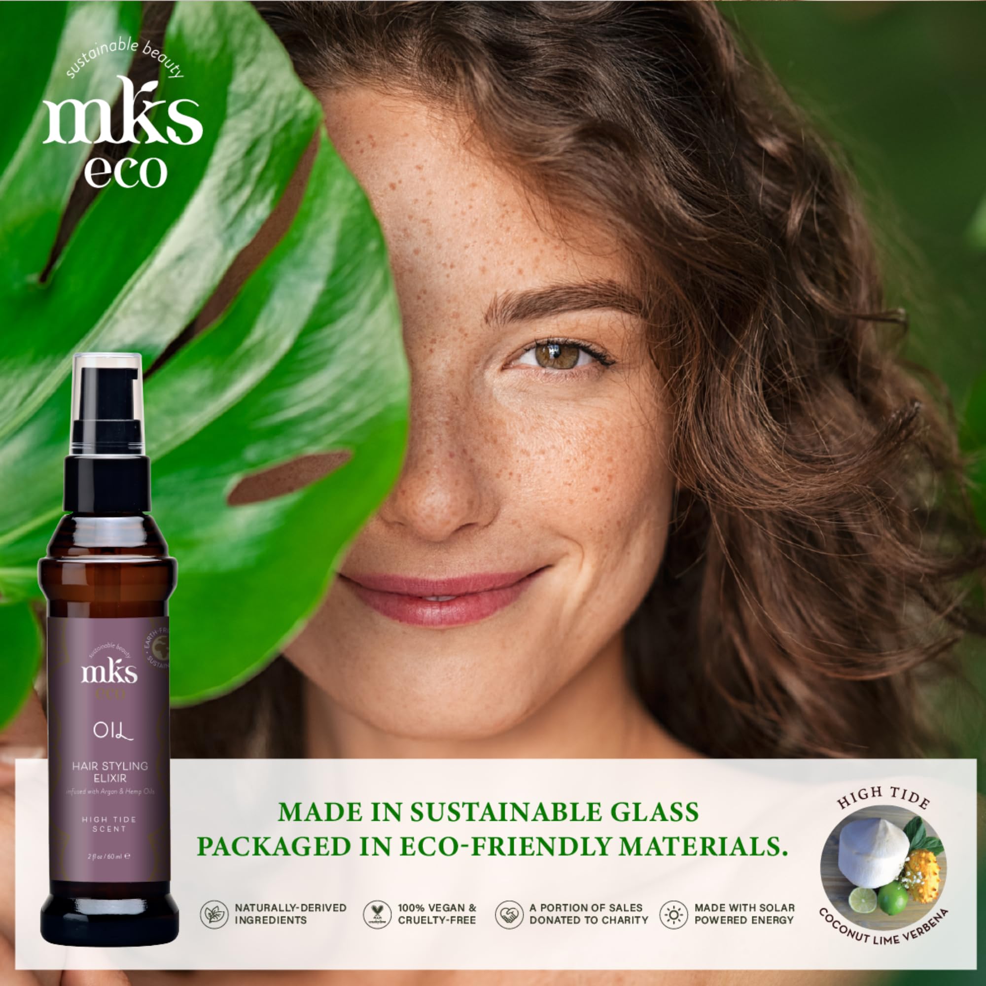 Foto 6 pulgar | Elixir Earthly Body Mks Eco Oil Para Peinar El Cabello, 60 Ml, Vegano - Venta Internacional.