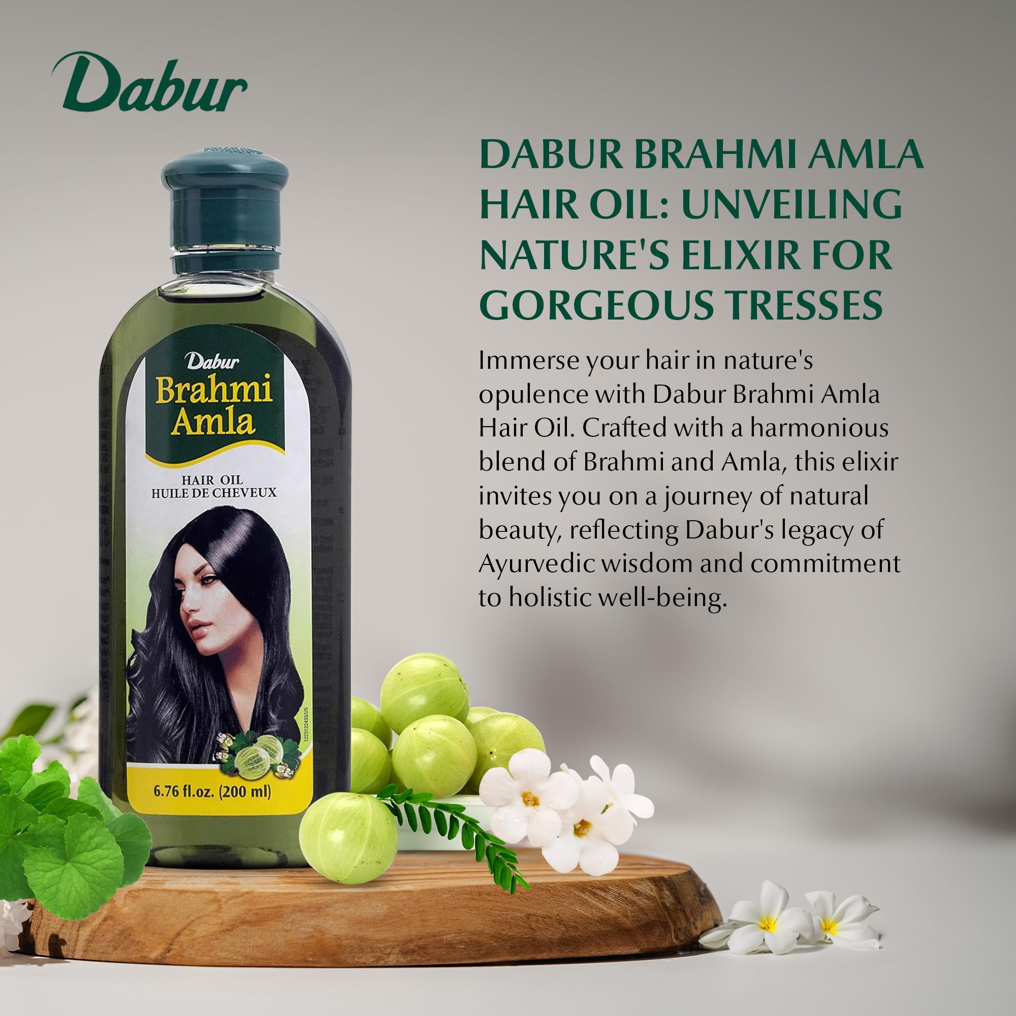 Foto 2 | Aceite Capilar Dabur Brahmi Amla Hidratante Natural 200 Ml - Venta Internacional.