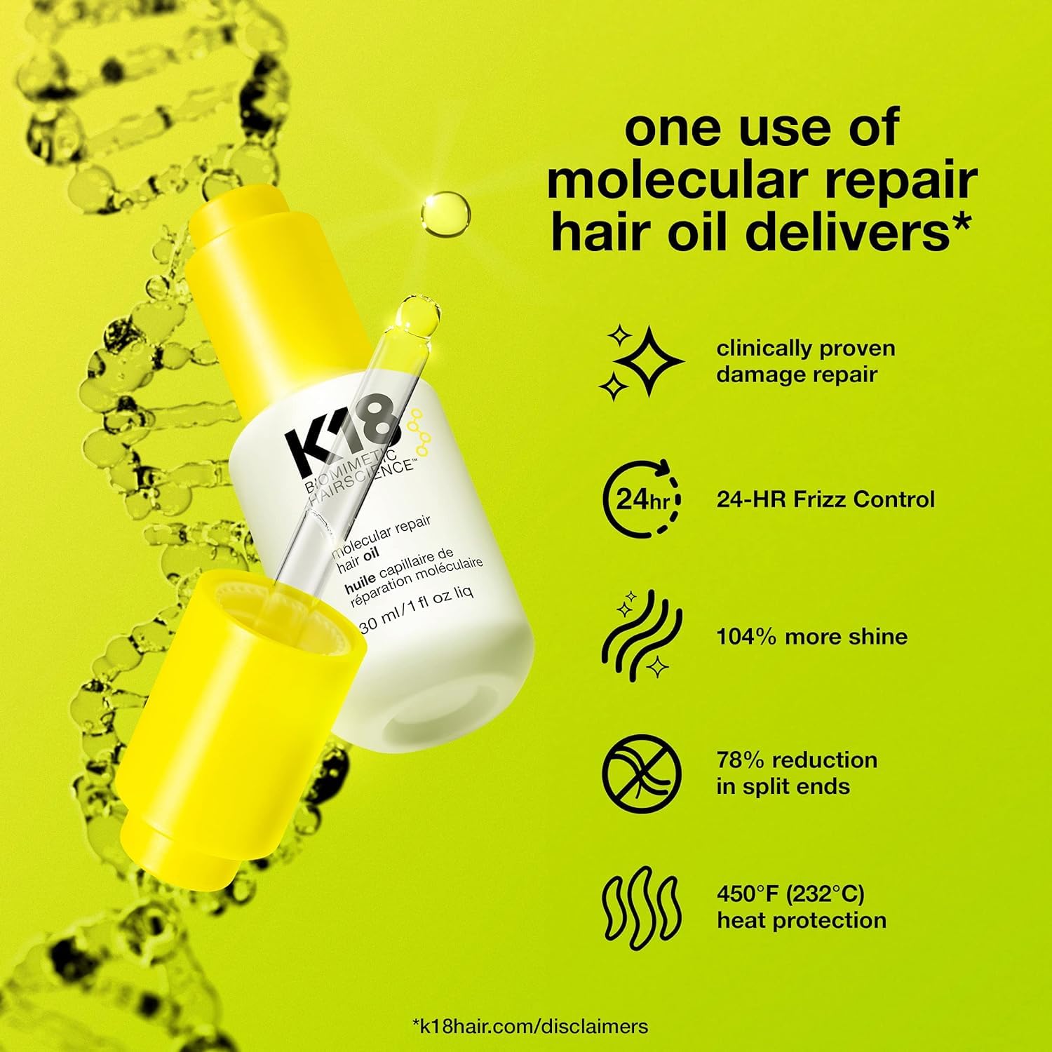 Foto 5 pulgar | Aceite Capilar K18 Molecular Repair 30 Ml Que Fortalece Y Repara - Venta Internacional.