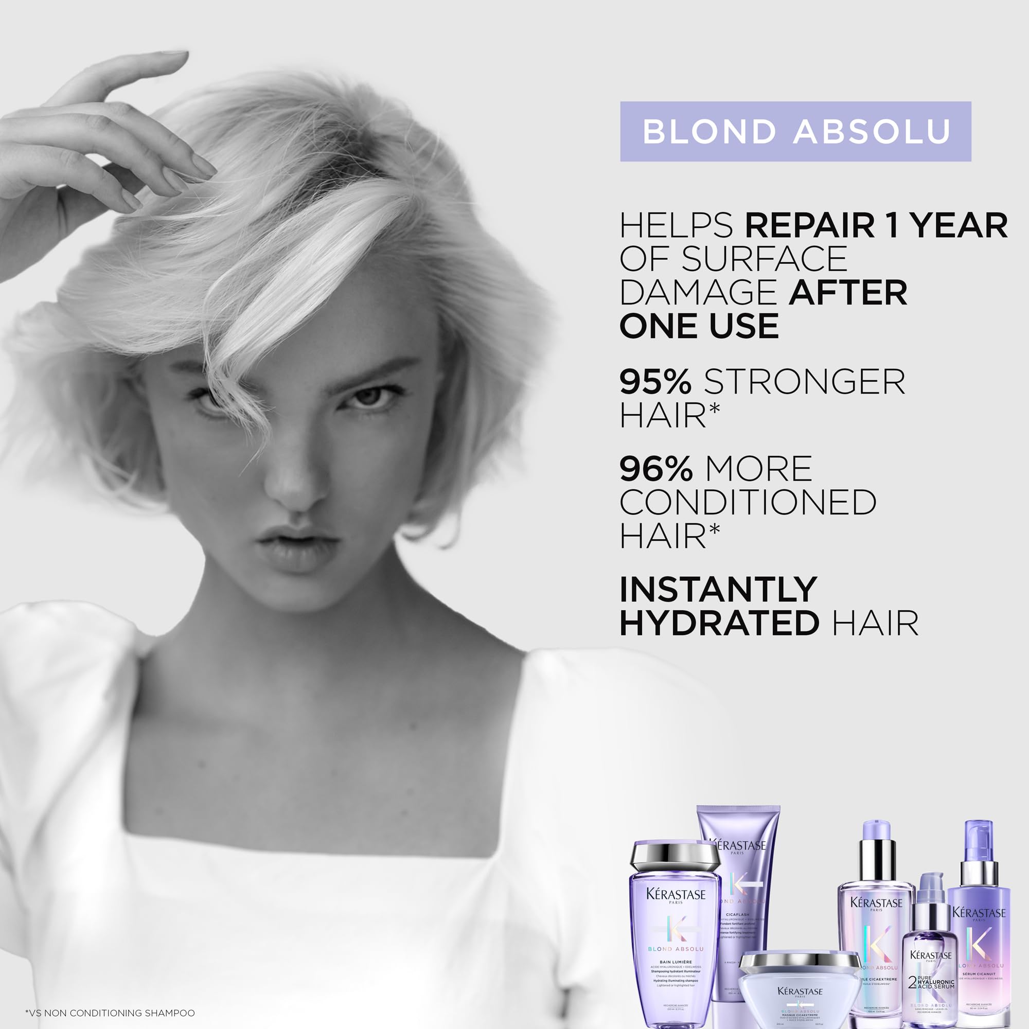 Foto 5 pulgar | Sérum Para El Cabello Kerastase Blond Absolu Hyaluronic Acid 50 Ml - Venta Internacional.