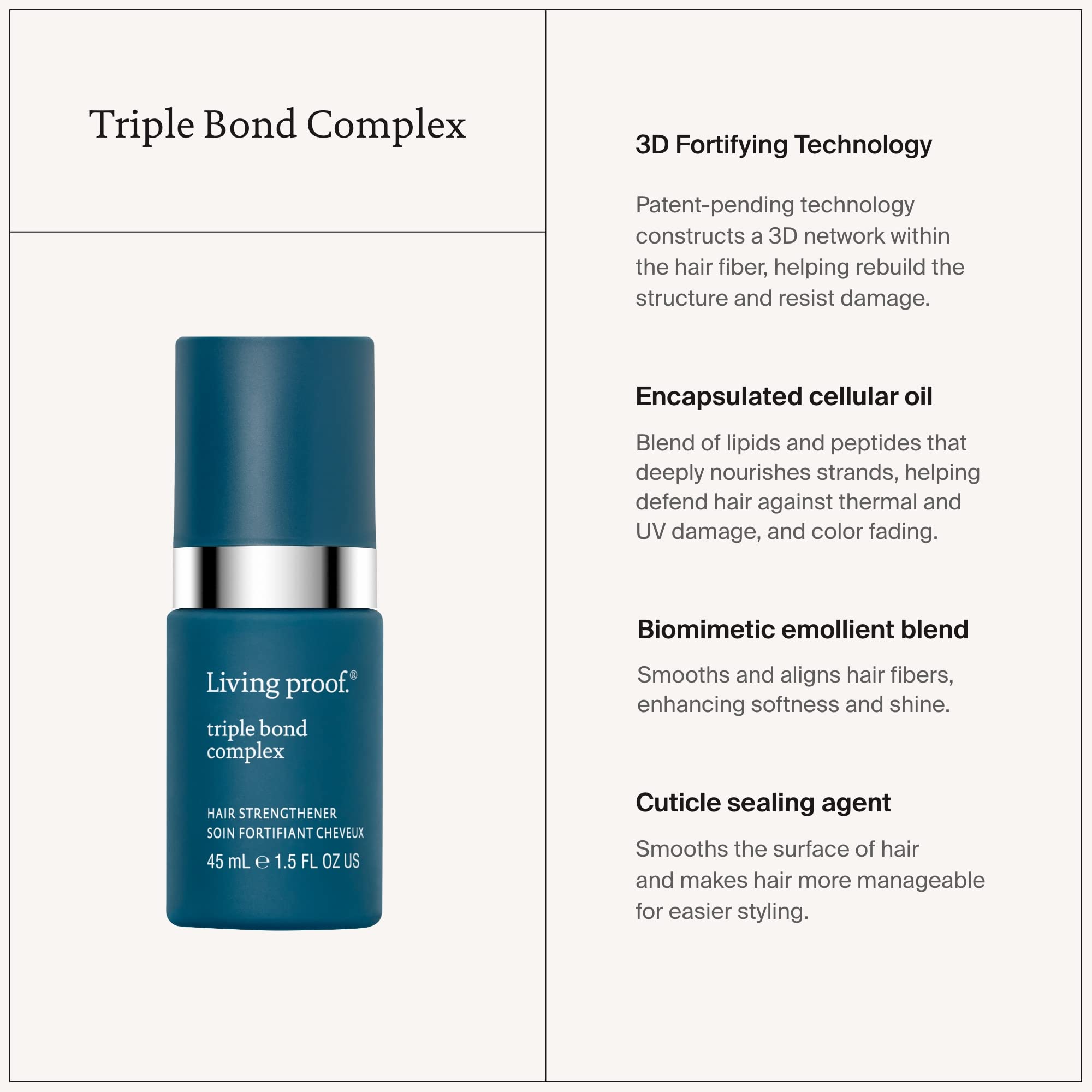 Foto 5 | Tratamiento Sin Enjuague Y Mascarilla Capilar Living Proof Triple Bond - Venta Internacional.