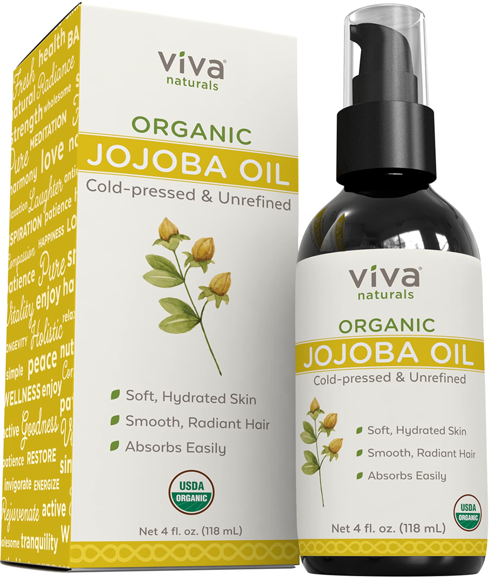 Foto 2 pulgar | Aceite De Jojoba Viva Naturals 100% Puro Prensado En Frío, 120 Ml - Venta Internacional.