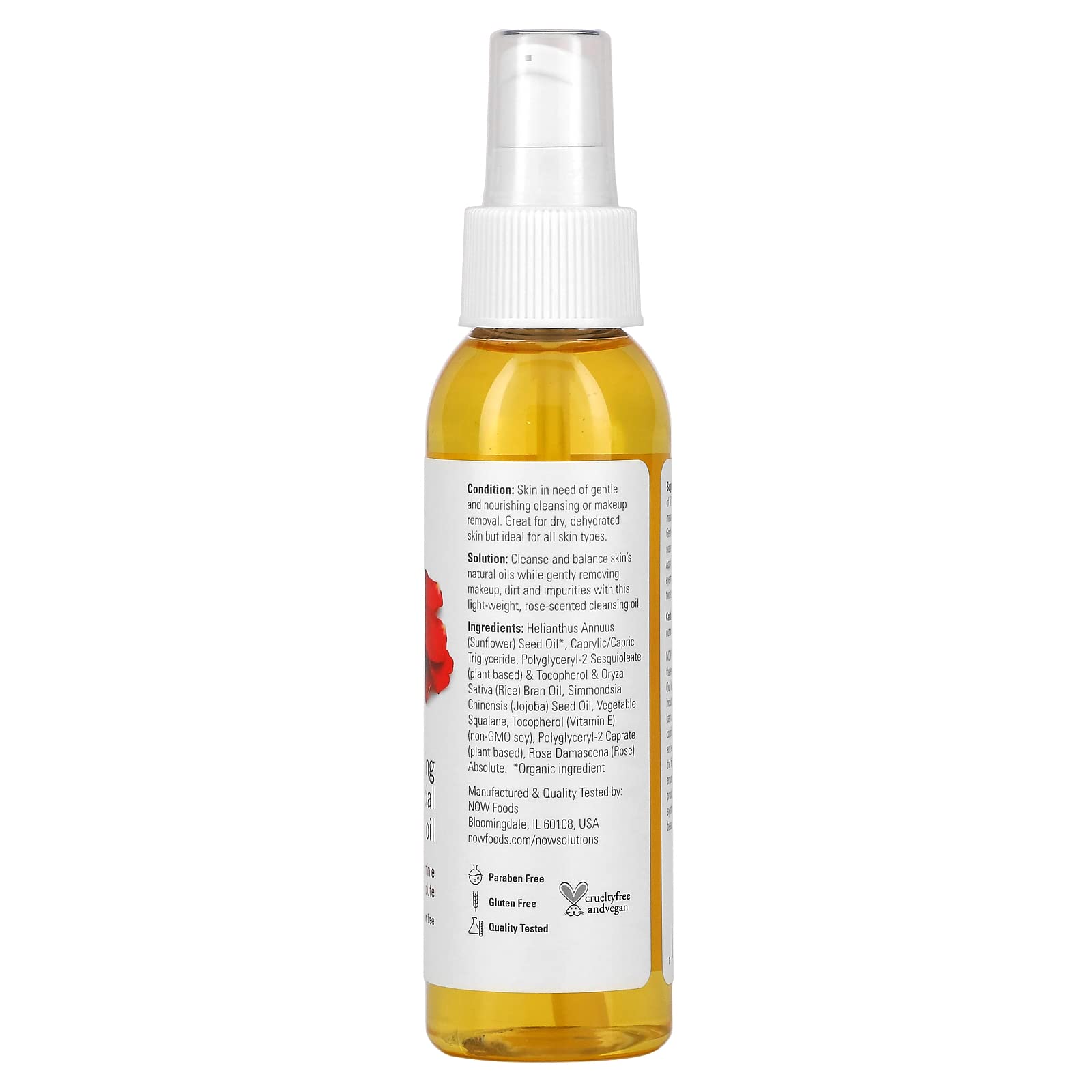 Foto 3 pulgar | Aceite Limpiador Facial Now Solutions Soothing Rose 120 Ml - Venta Internacional.