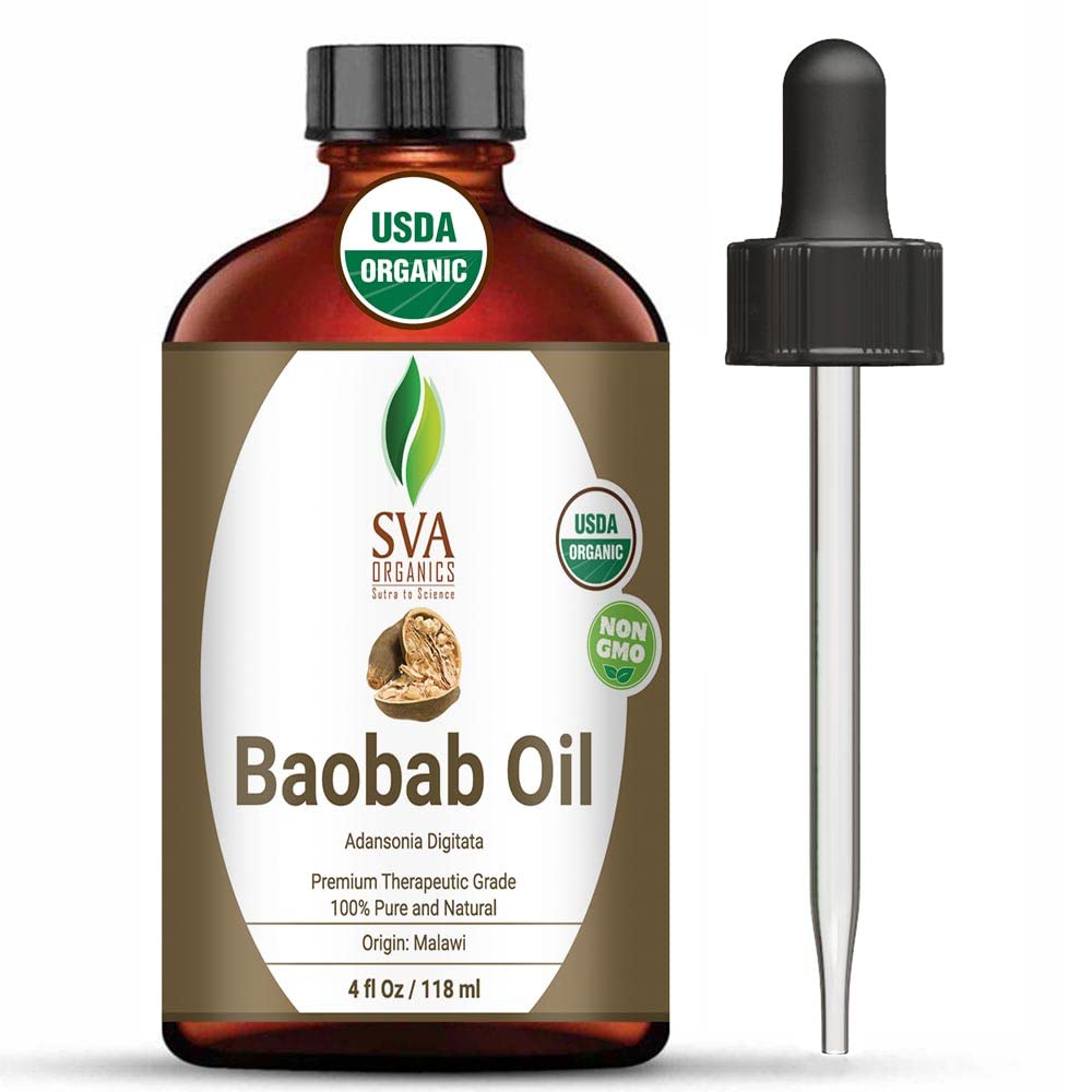 Aceite Portador Sva Organics Baobab Organic Usda 120 Ml - Venta Internacional.