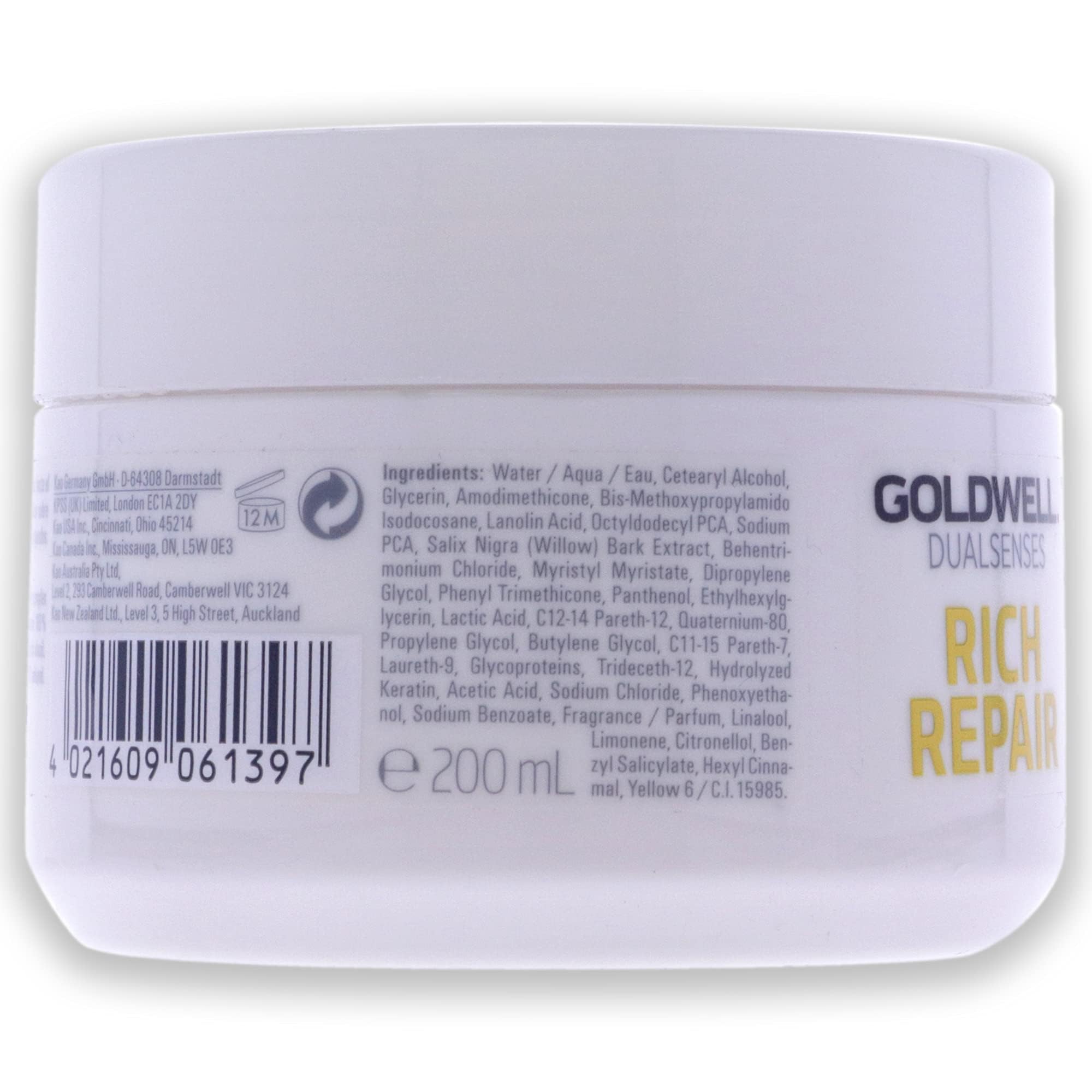 Foto 3 pulgar | Tratamiento Goldwell Dualsenses Rich Repair, 60 Segundos, 200 Ml, Unisex - Venta Internacional.