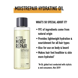 Foto 2 | Aceite Hidratante Kms Moistrepair Para Cabello, Barba Y Piel 100 Ml - Venta Internacional.
