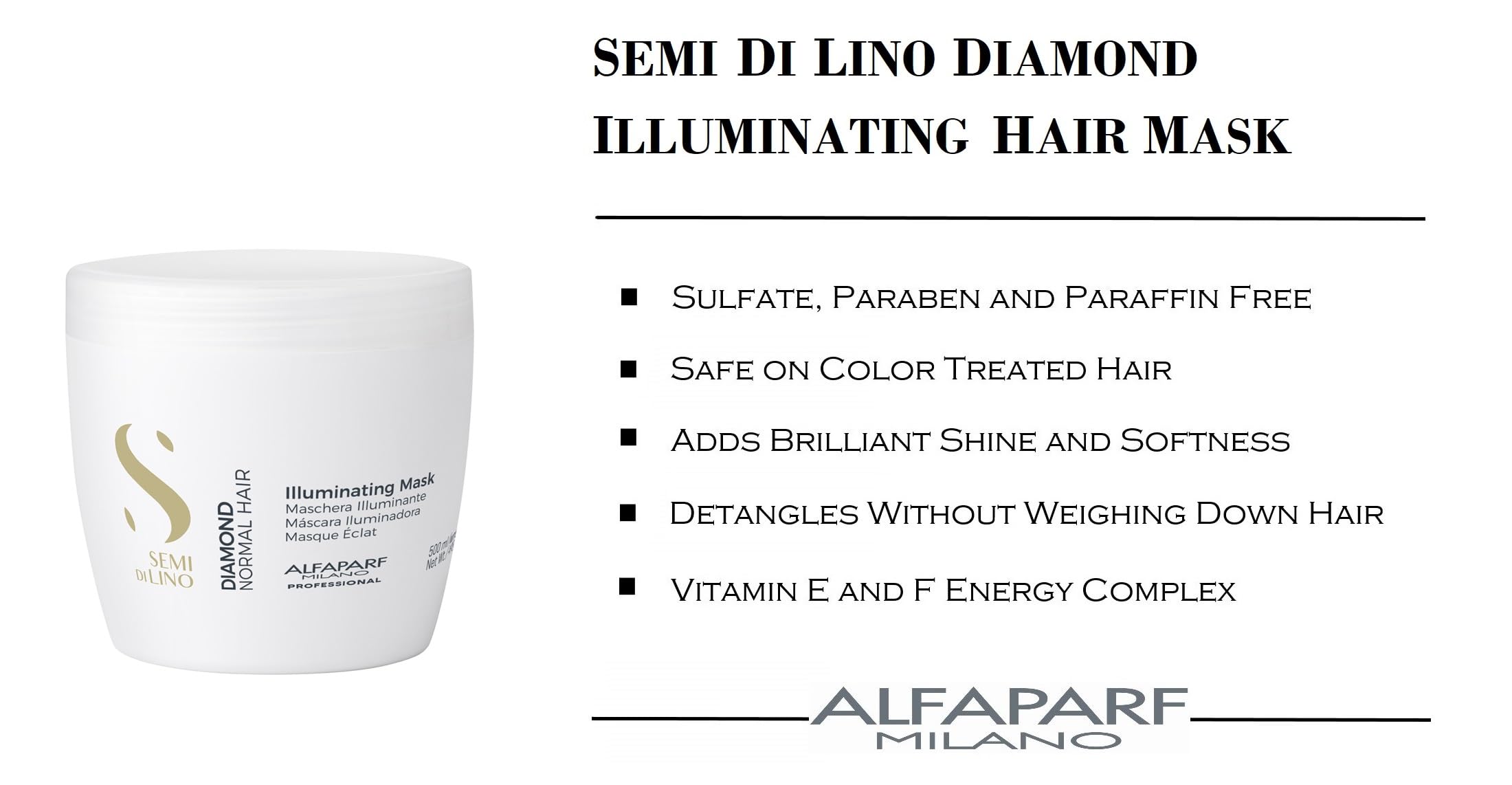 Foto 3 pulgar | Mascarilla Capilar Alfaparf Milano Semi Di Lino Diamond 500 Ml Para Cabello Normal - Venta Internacional.