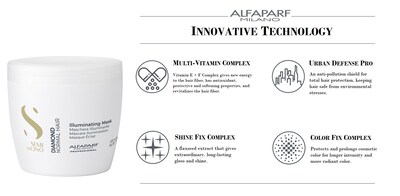 Foto 3 | Mascarilla Capilar Alfaparf Milano Semi Di Lino Diamond 500 Ml Para Cabello Normal - Venta Internacional.