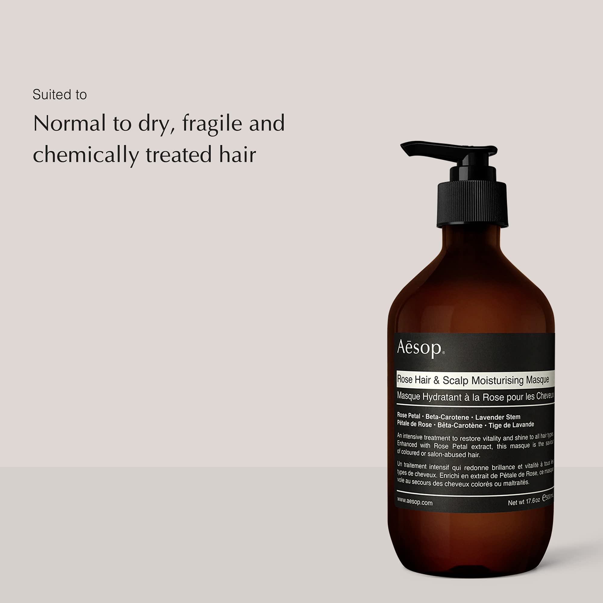 Foto 3 pulgar | Mascarilla Hidratante Para Cabello Y Cuero Cabelludo Aesop Rose, 500 Ml - Venta Internacional.
