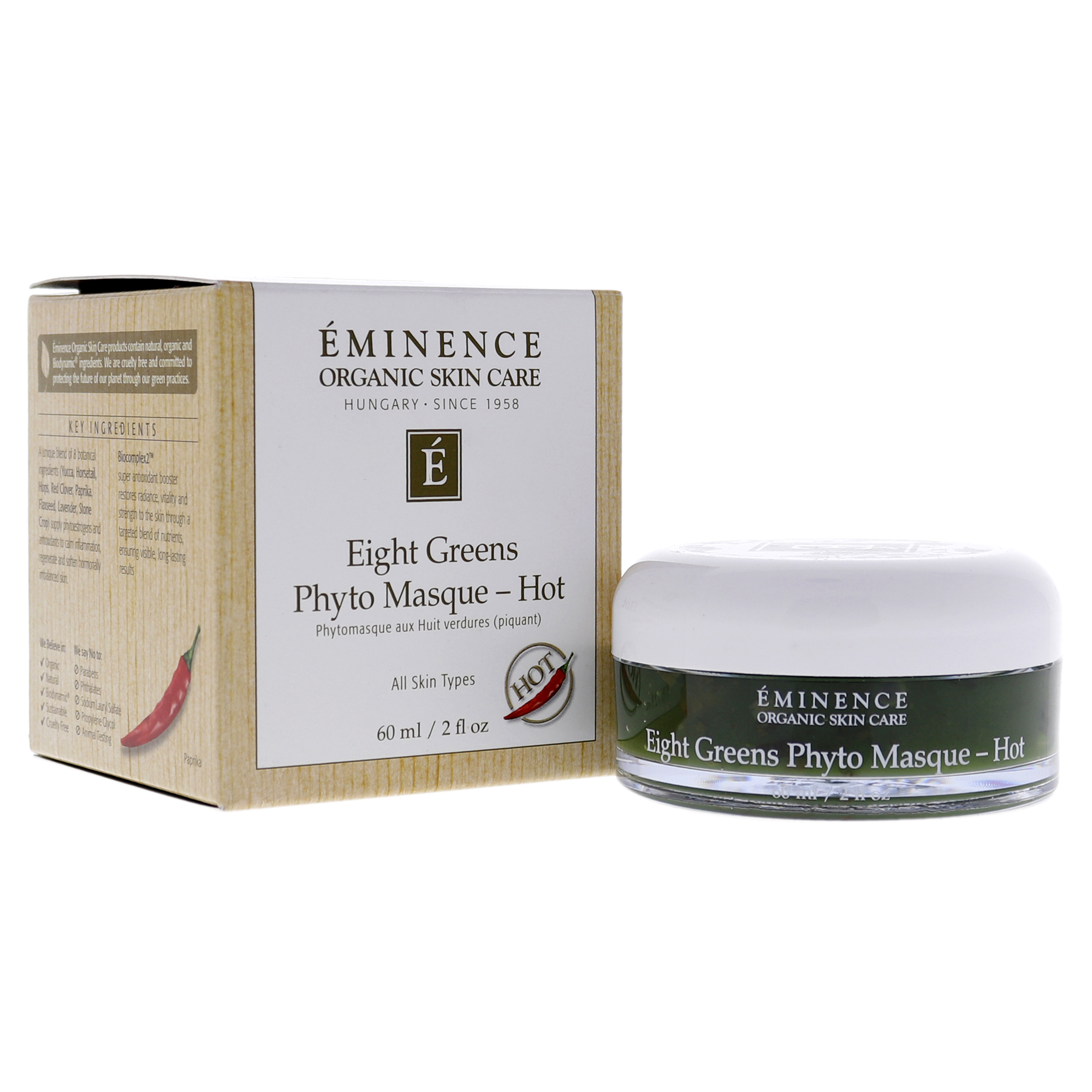 Foto 4 pulgar | Mascarilla Eminence Eight Greens Phyto Masque Hot 60 Ml - Venta Internacional