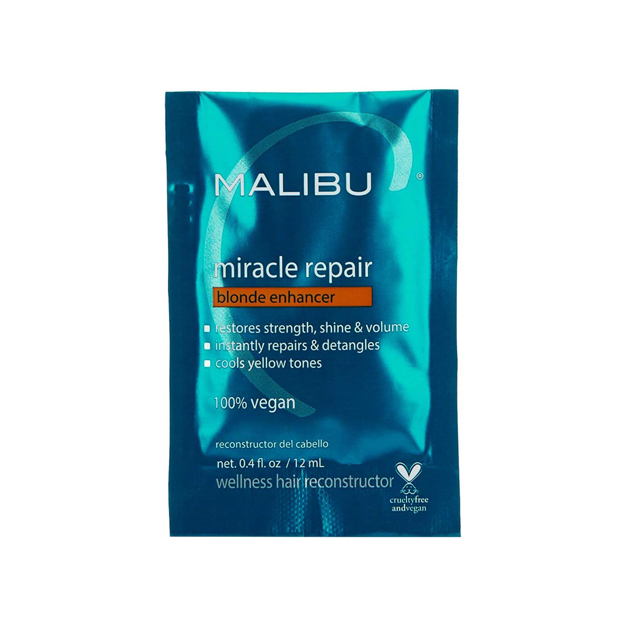 Reconstructor Capilar Malibu C Miracle Repair Blonde Enhancer - Venta Internacional.