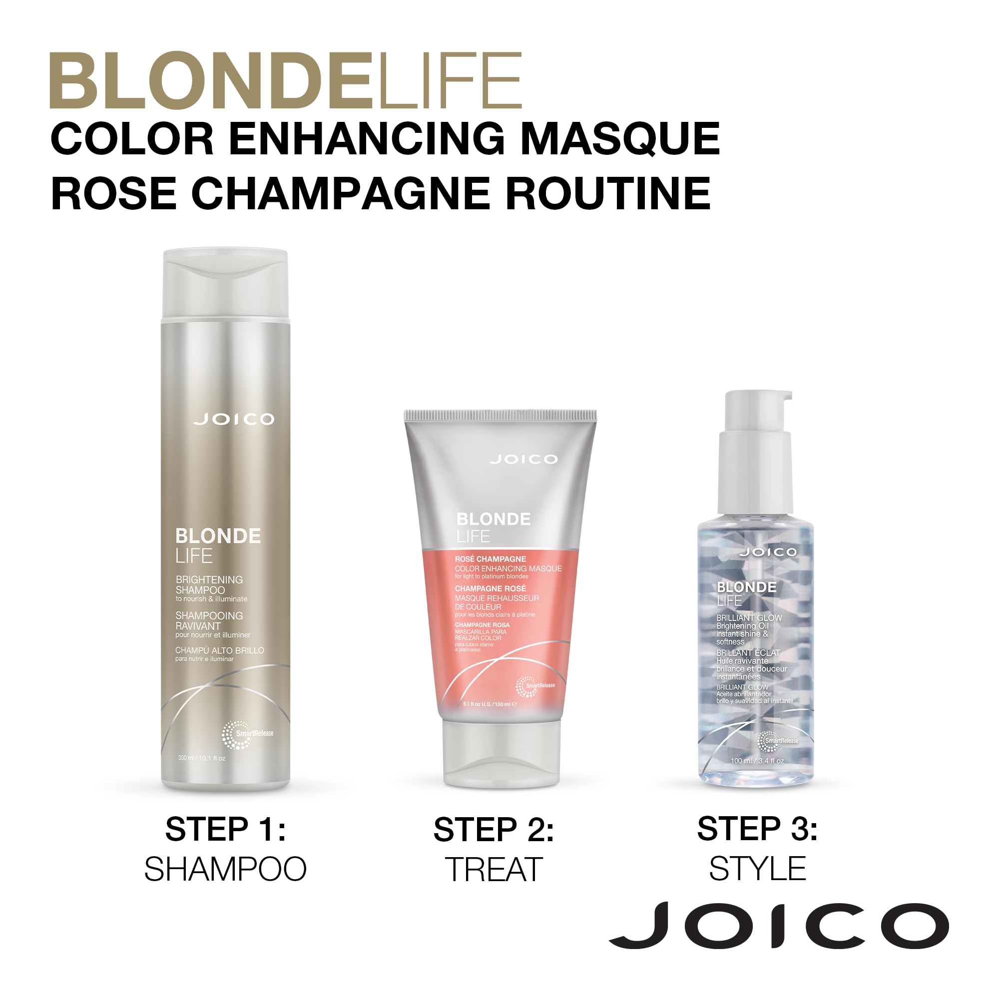 Foto 6 pulgar | Mascarilla Realzadora De Color Joico Blonde Life 150 Ml Para Cabello Rubio - Venta Internacional.