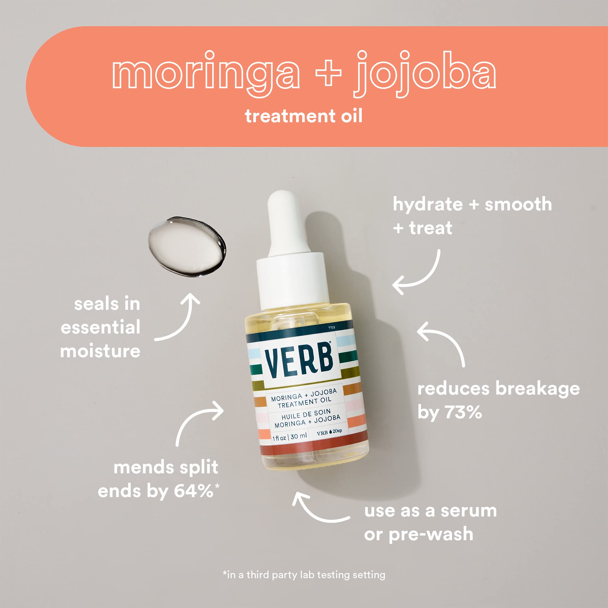 Foto 3 pulgar | Aceite De Tratamiento Verb Moringa + Jojoba 30 Ml Para Cabello Y Cuerpo - Venta Internacional.