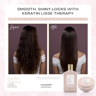 Foto 2 | Mascarilla Capilar Alfaparf Milano Lisse Design Keratin Therapy 200 Ml - Venta Internacional.