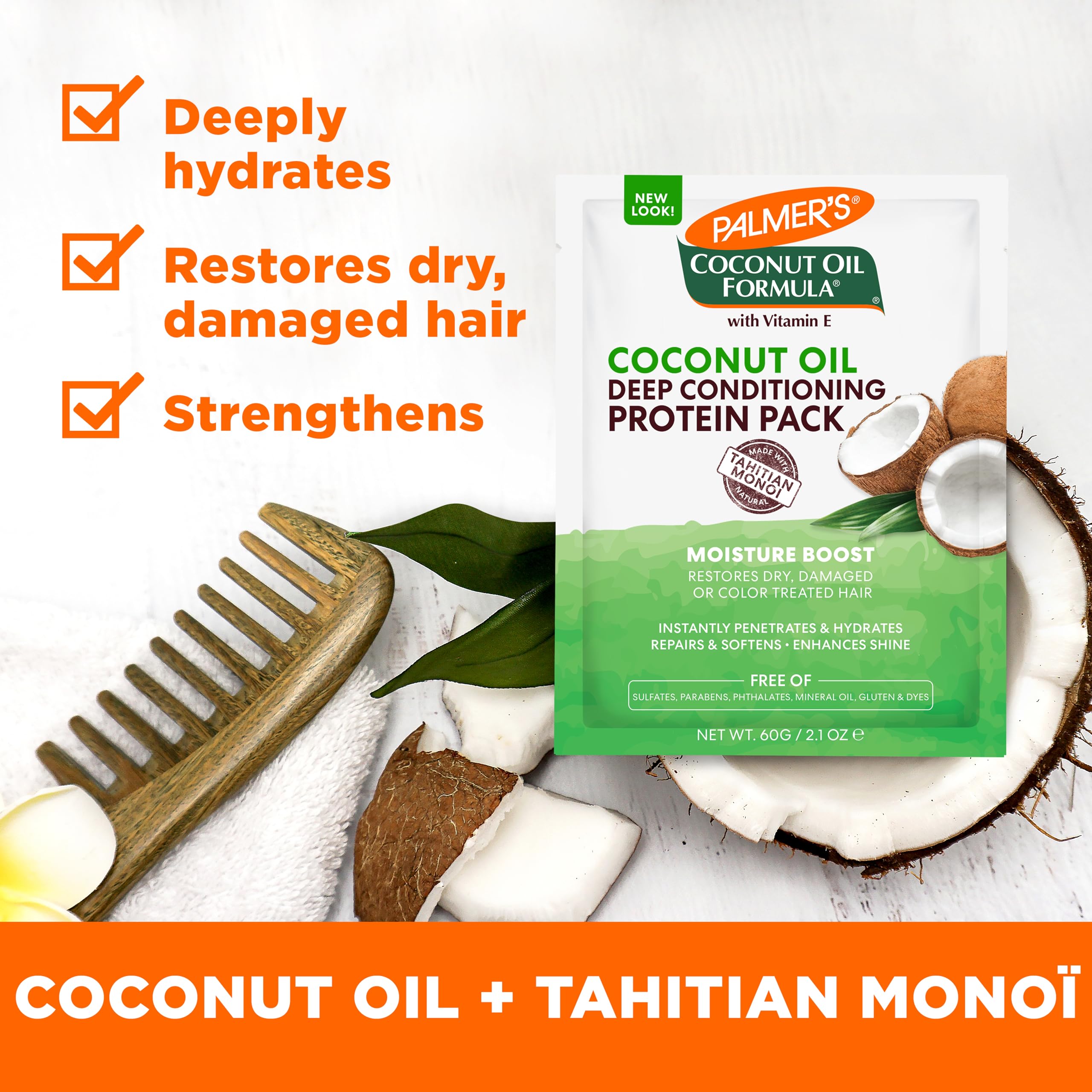 Foto 3 pulgar | Tratamiento Capilar Palmer's Coconut Oil Moisture Boost 60 Ml X12 - Venta Internacional.