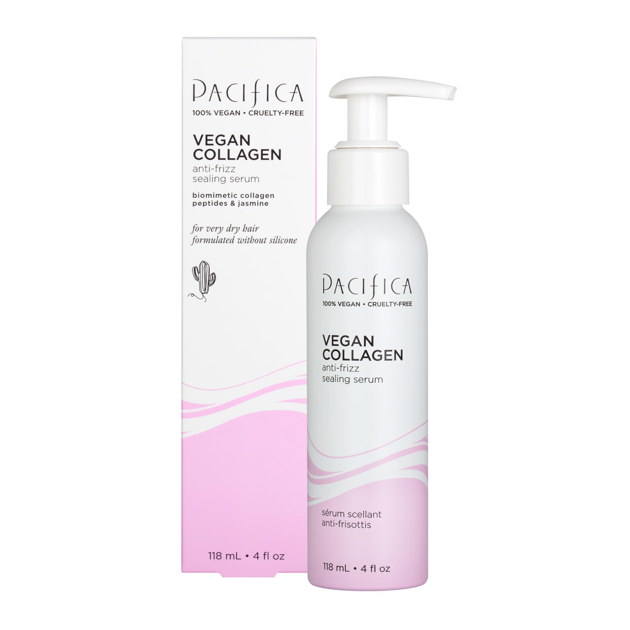 Serum Pacifica, Colágeno Vegano, Antiencrespamiento, 120 Ml - Venta Internacional.