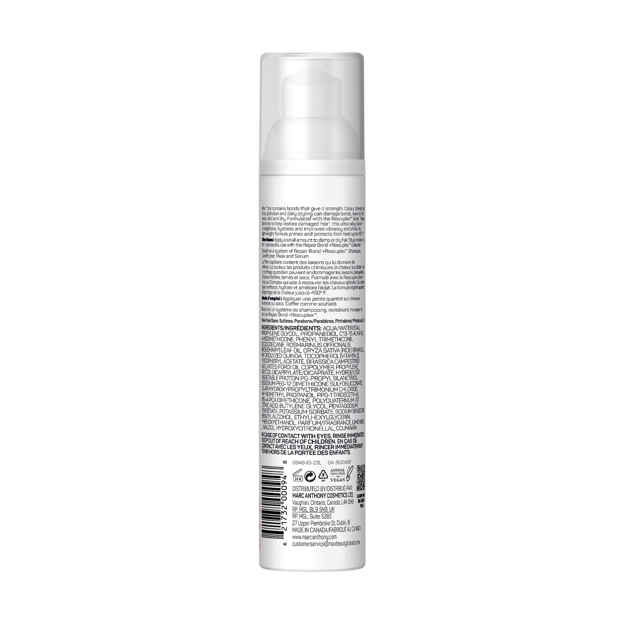 Foto 3 pulgar | Sérum Capilar Marc Anthony Repair Bond + Rescuplex 95 Ml - Venta Internacional.