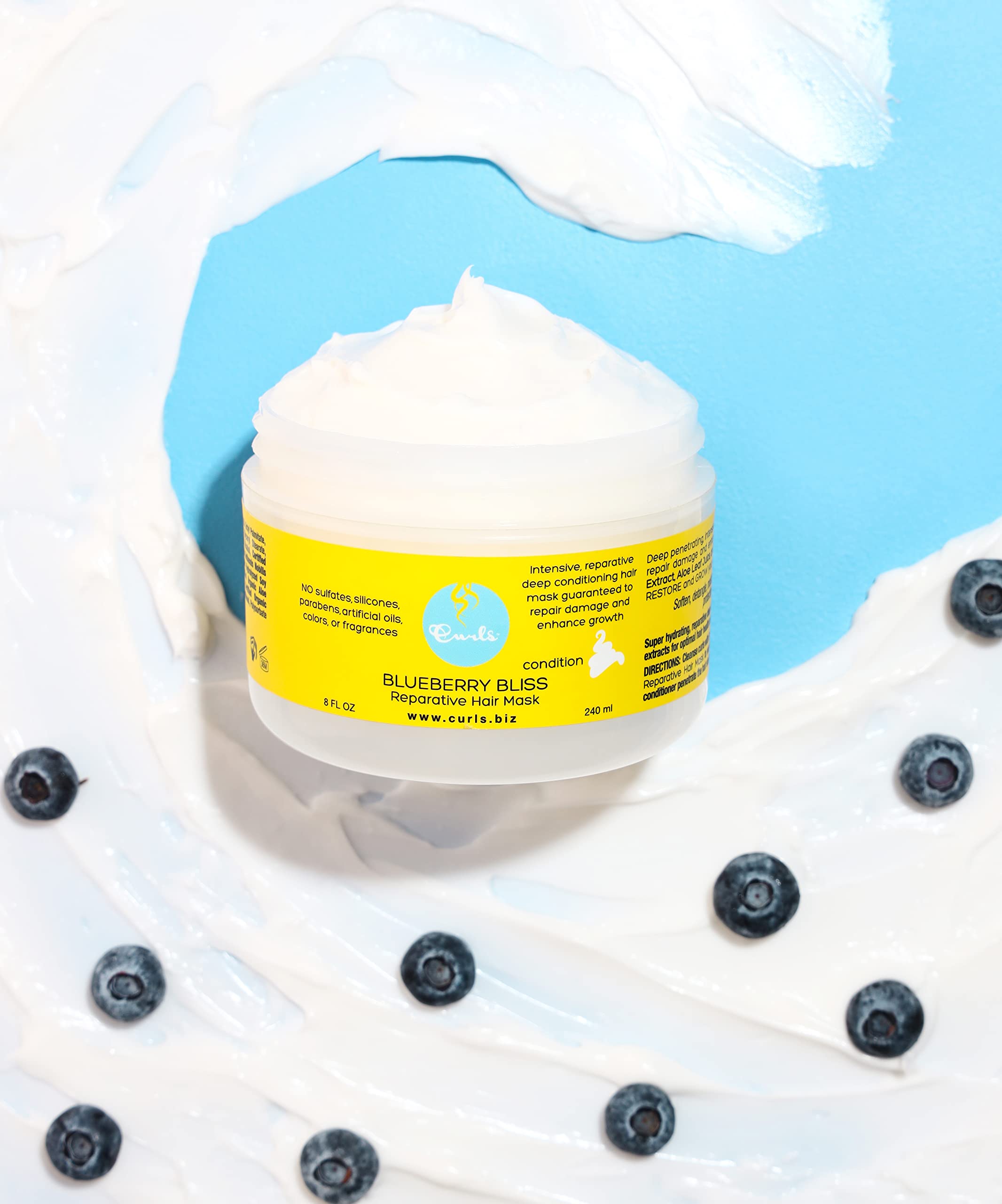 Foto 2 | Mascarilla Capilar Curls Blueberry Bliss Reparative 240ml - Venta Internacional.