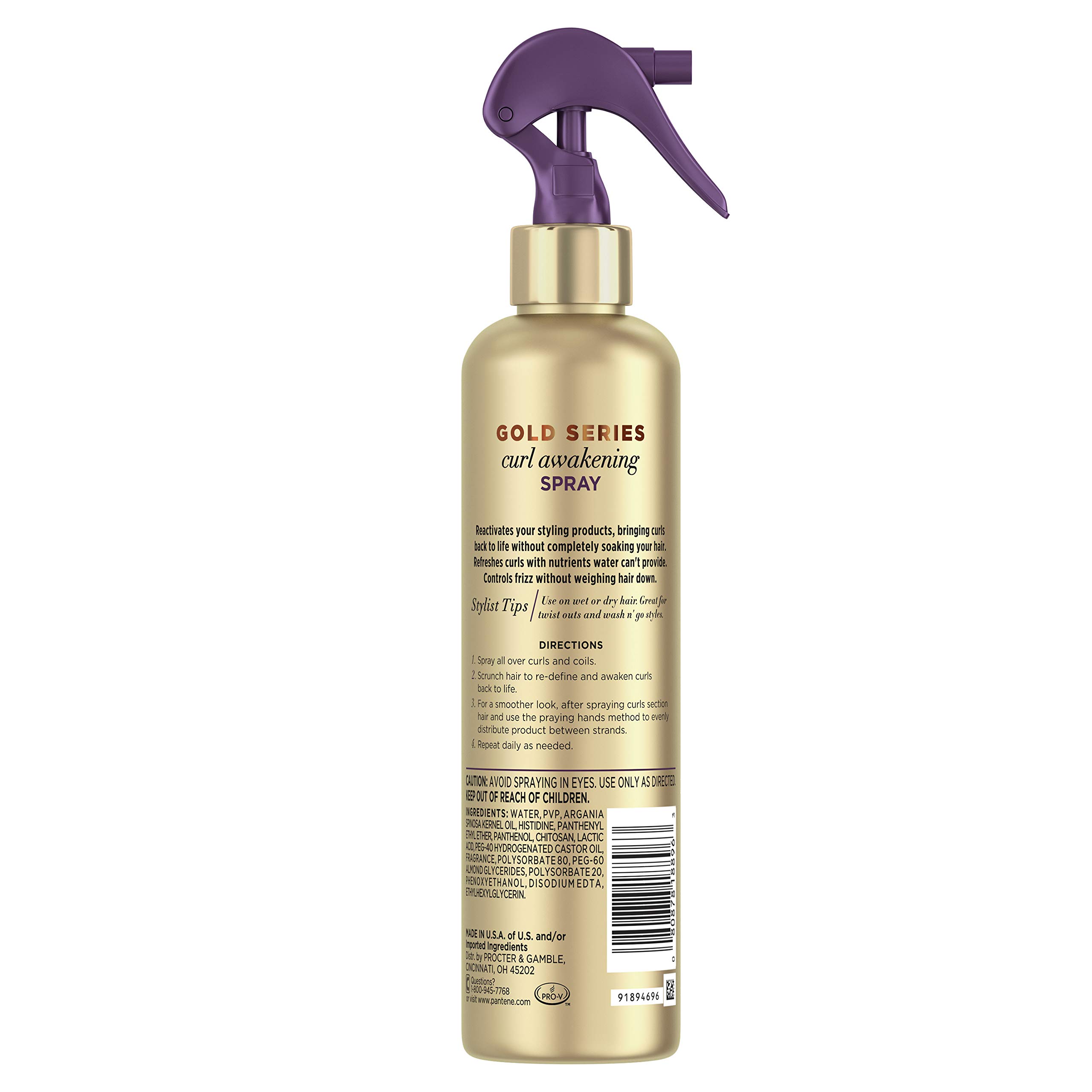 Foto 3 pulgar | Spray Pantene Gold Series Curl Awakening De 250 Ml Con Aceite De Argán - Venta Internacional.