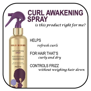 Foto 3 | Spray Pantene Gold Series Curl Awakening De 250 Ml Con Aceite De Argán - Venta Internacional.
