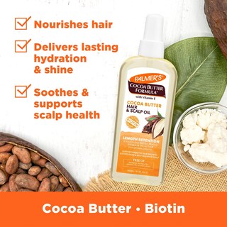 Foto 3 | Aceite Para Cabello Y Cuero Cabelludo, Manteca De Cacao Y Biotina Palmer's, 150 Ml - Venta Internacional.