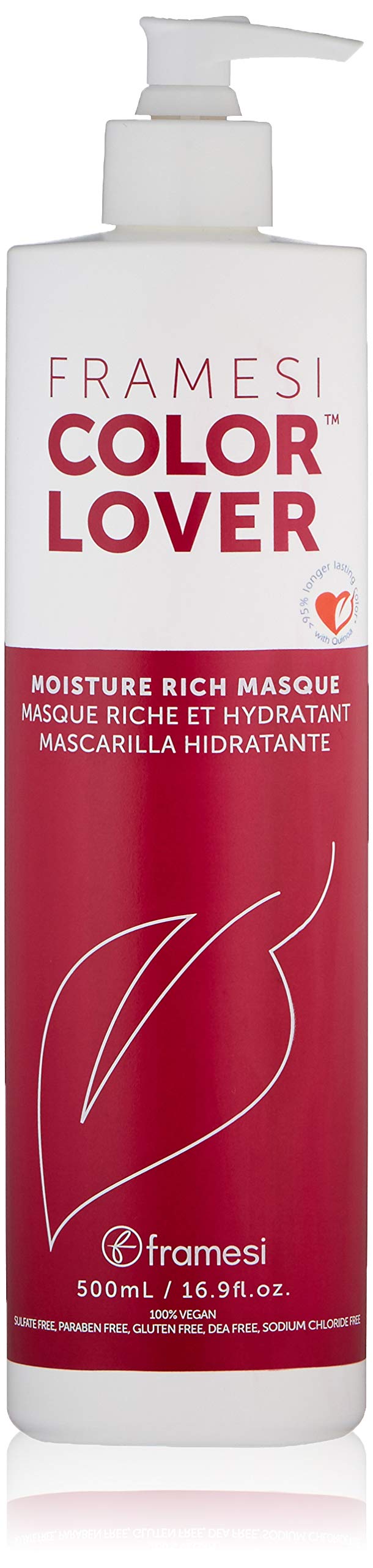 Mascarilla Capilar Framesi Color Lover, Rica En Humedad, 500 Ml, Sin Sulfatos - Venta Internacional.