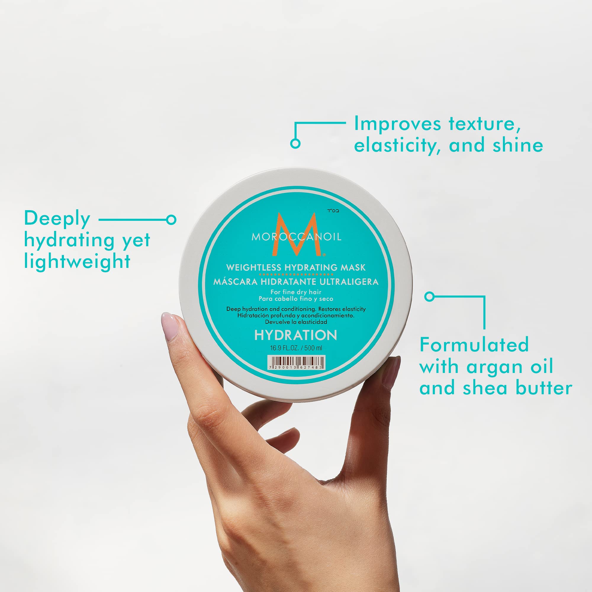 Foto 3 pulgar | Mascarilla Capilar Moroccanoil Weightless Hydrating 500 Ml - Venta Internacional.