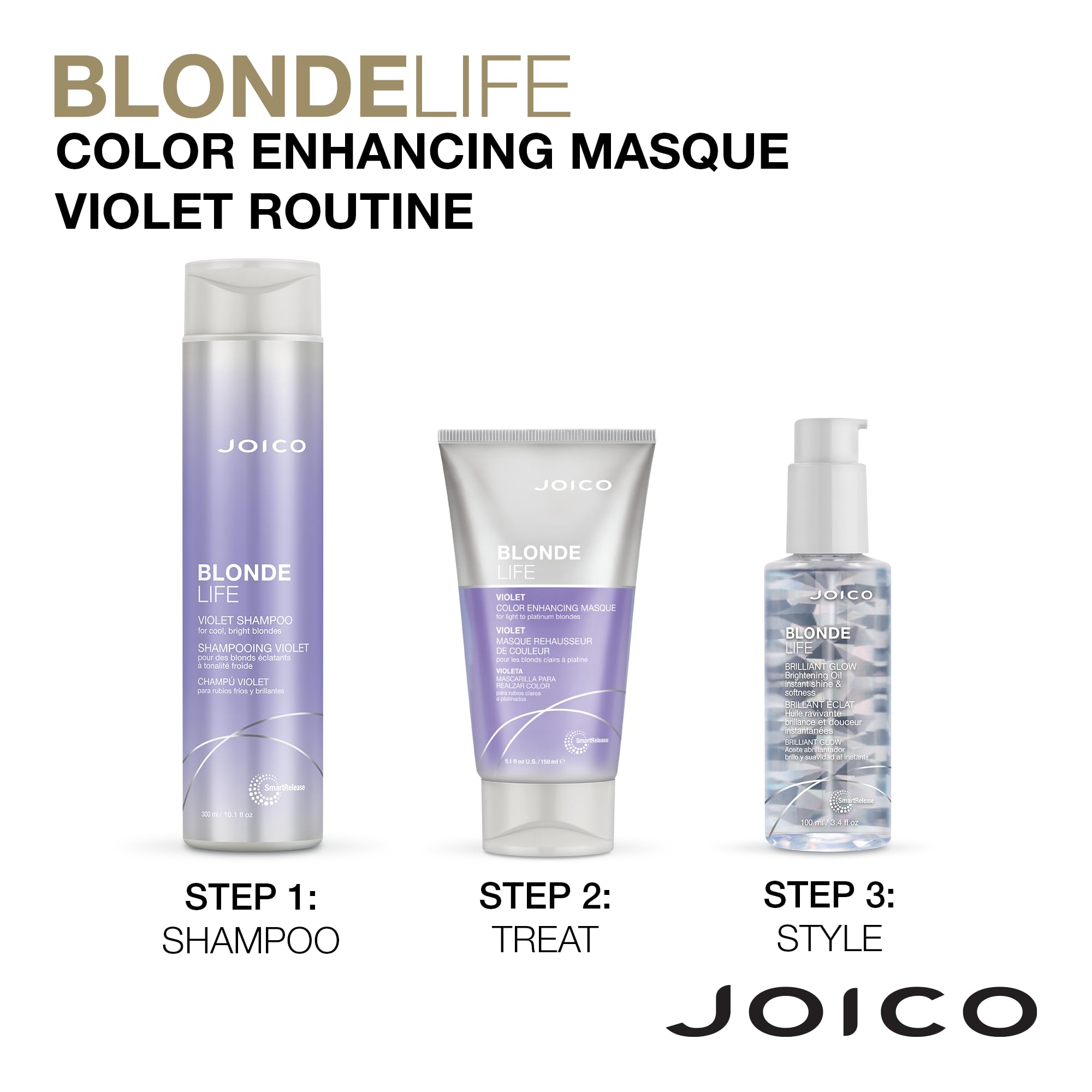 Foto 6 pulgar | Mascarilla Realzadora De Color Joico Blonde Life 150 Ml Para Cabello Rubio - Venta Internacional.