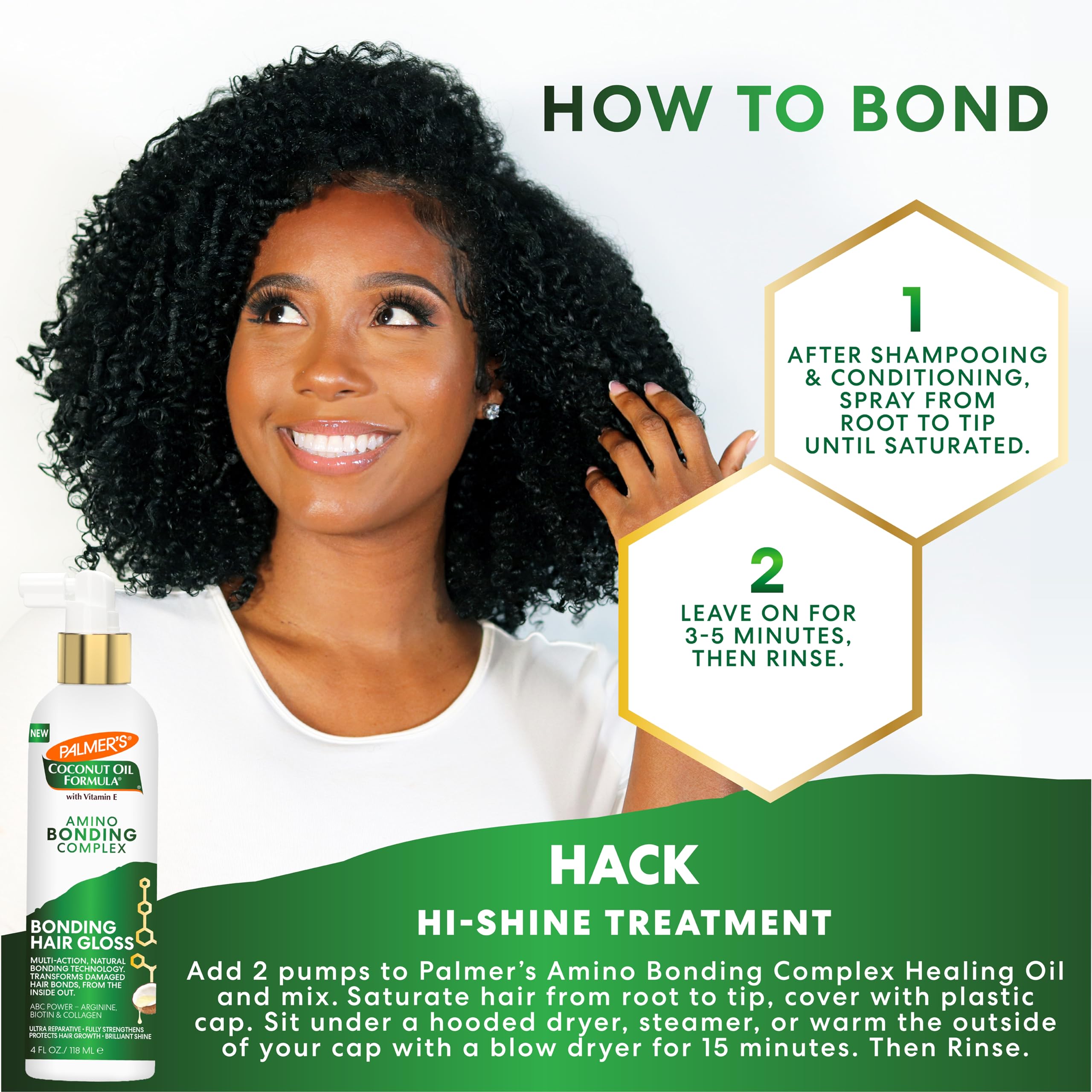 Foto 6 pulgar | Hair Gloss Palmer's Amino Bonding Complex 120 Ml Con Aceite De Coco - Venta Internacional.