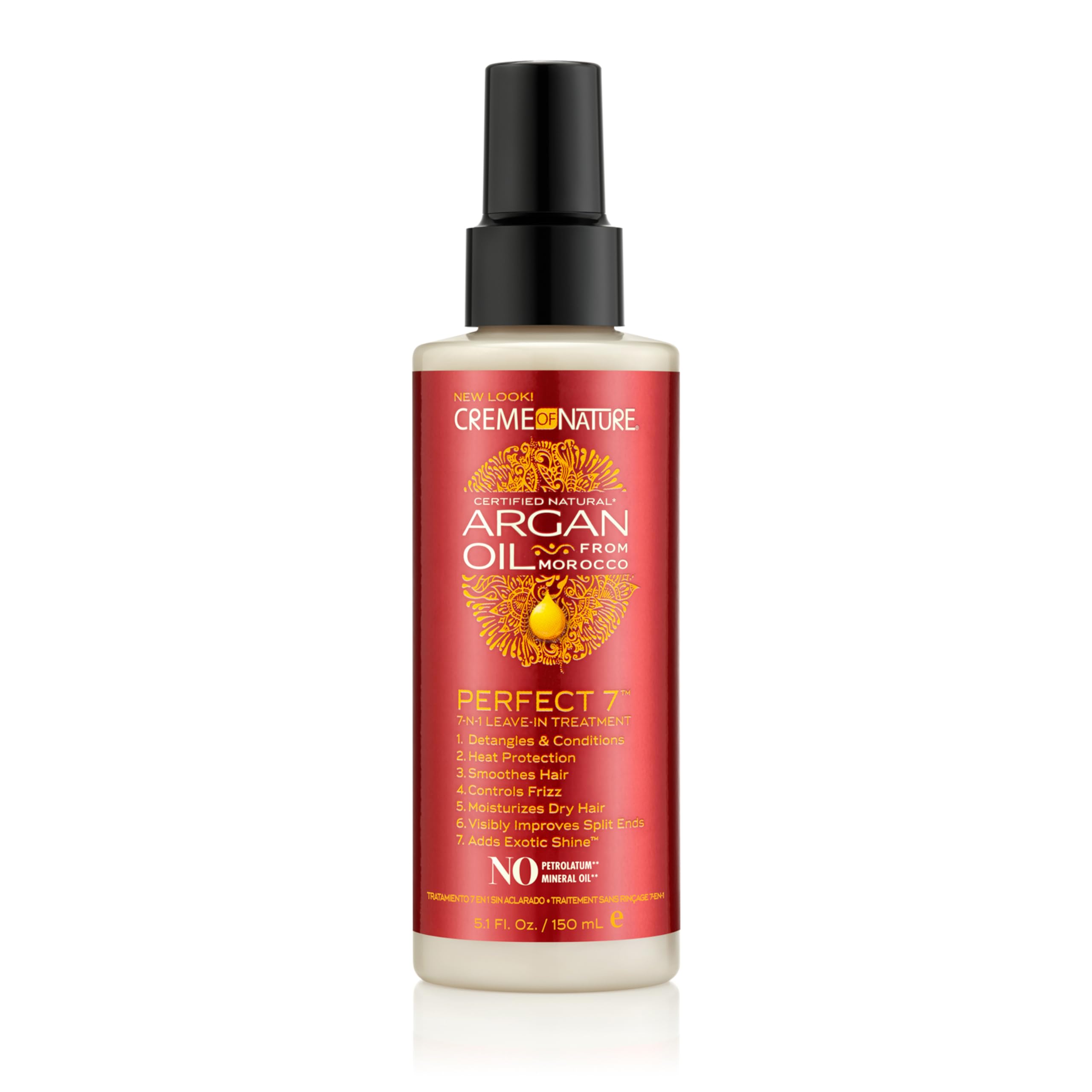 Crema De Tratamiento Sin Enjuague Con Aceite De Argán Natural, 150 Ml - Venta Internacional.